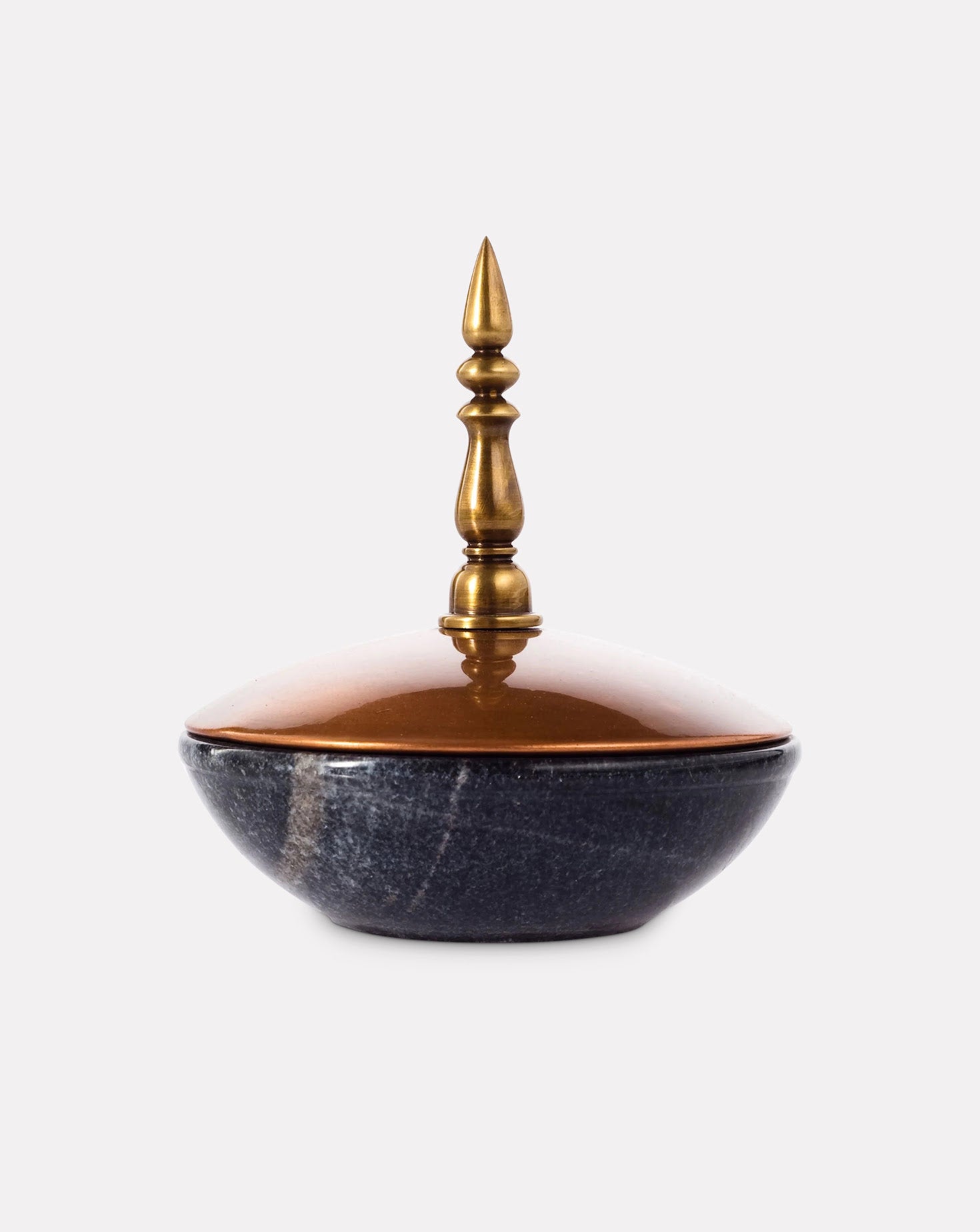 Spire Marble and Copper Black Vessel Sets of 4