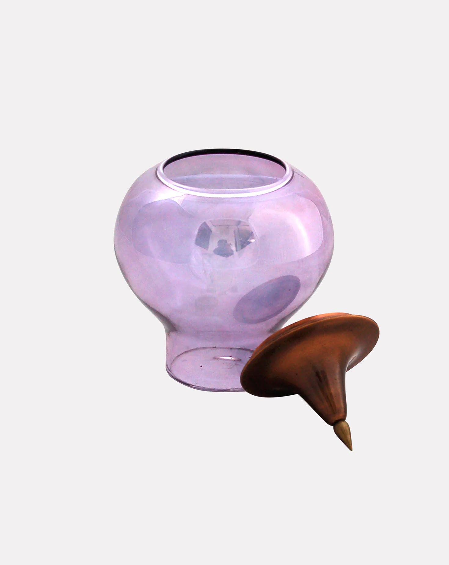 Spire Glass and Copper Jewel Vessel Sets of 3