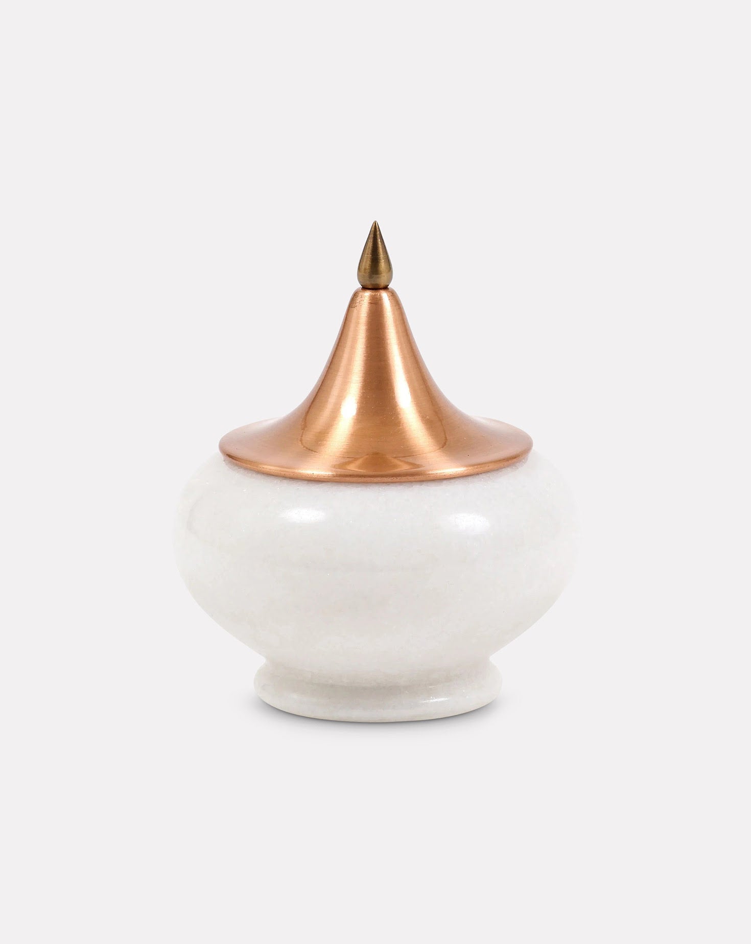Spire Marble and Copper White Vessel Sets of 4