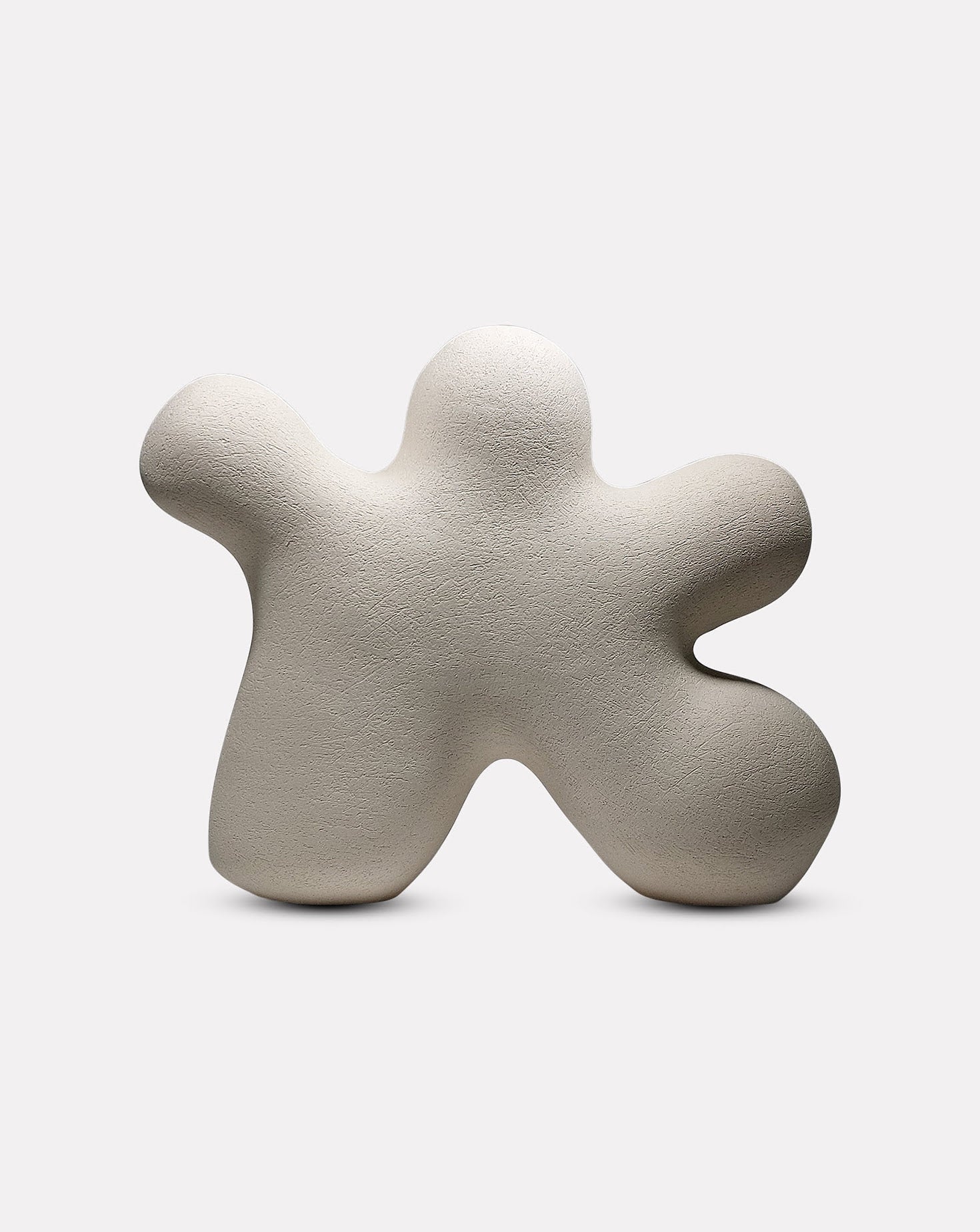 Star Man White Ceramic Sculpture