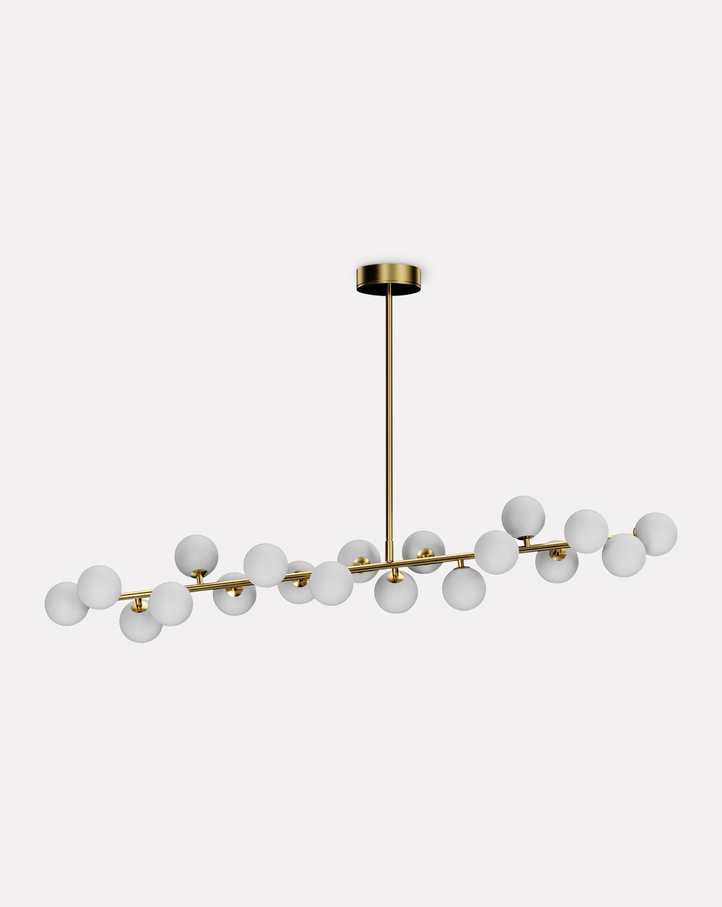 Mimosa Metal and Glass Pendant