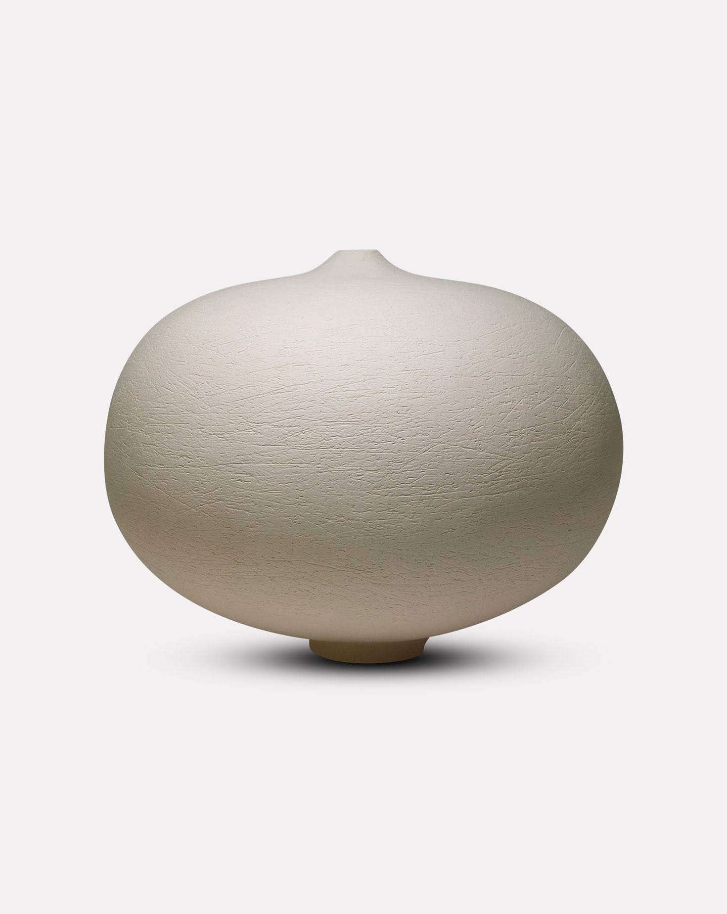 Sculptural White Form Ceramic Vessel