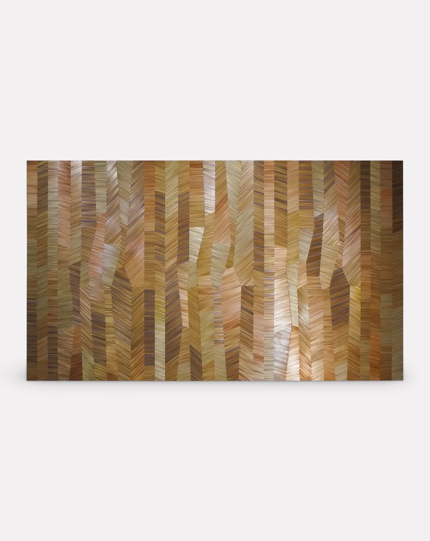 Wild Echoes 1 Handcrafted Straw Marquetry Wall Art