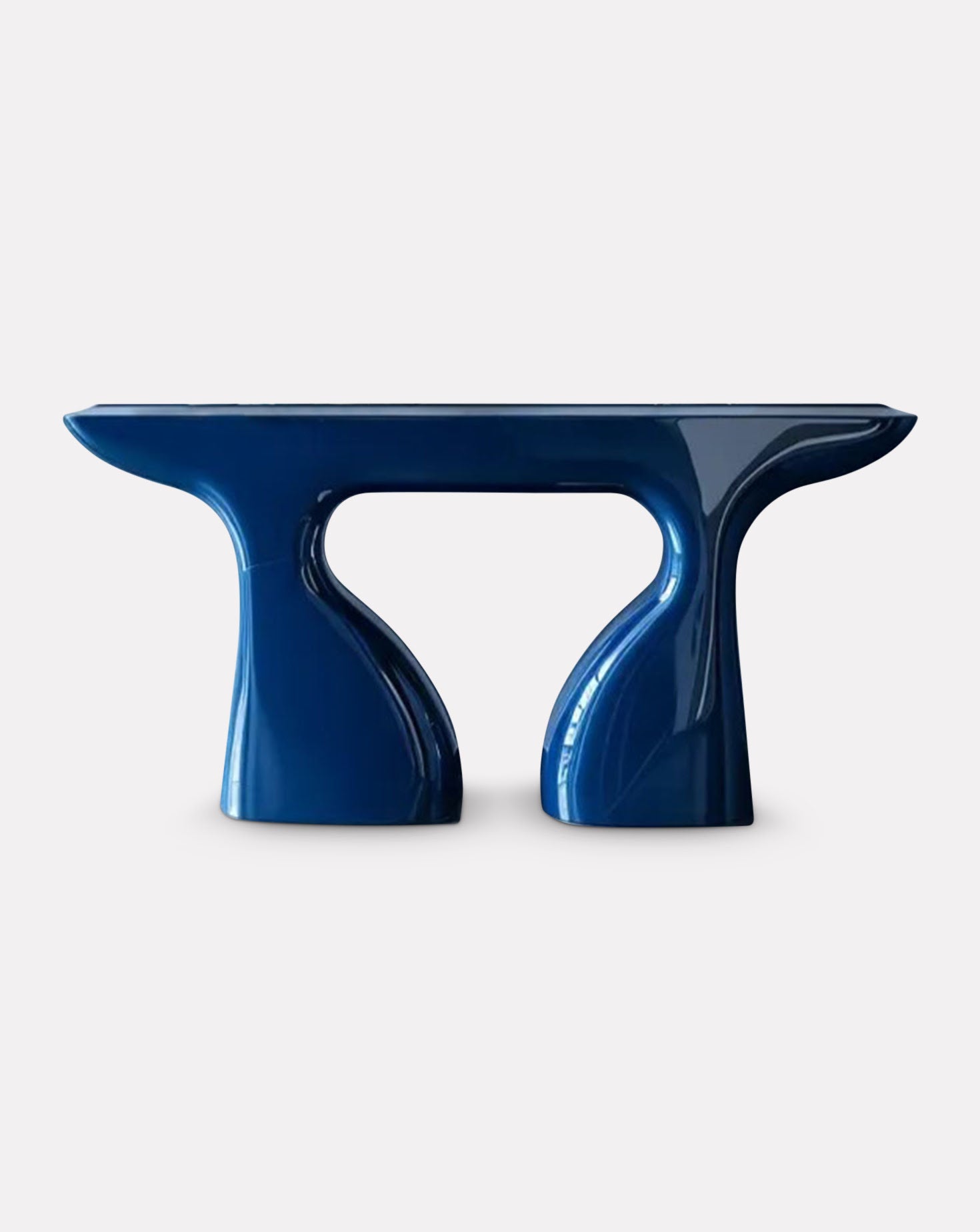 Whale Stainless Steel Blue Console
