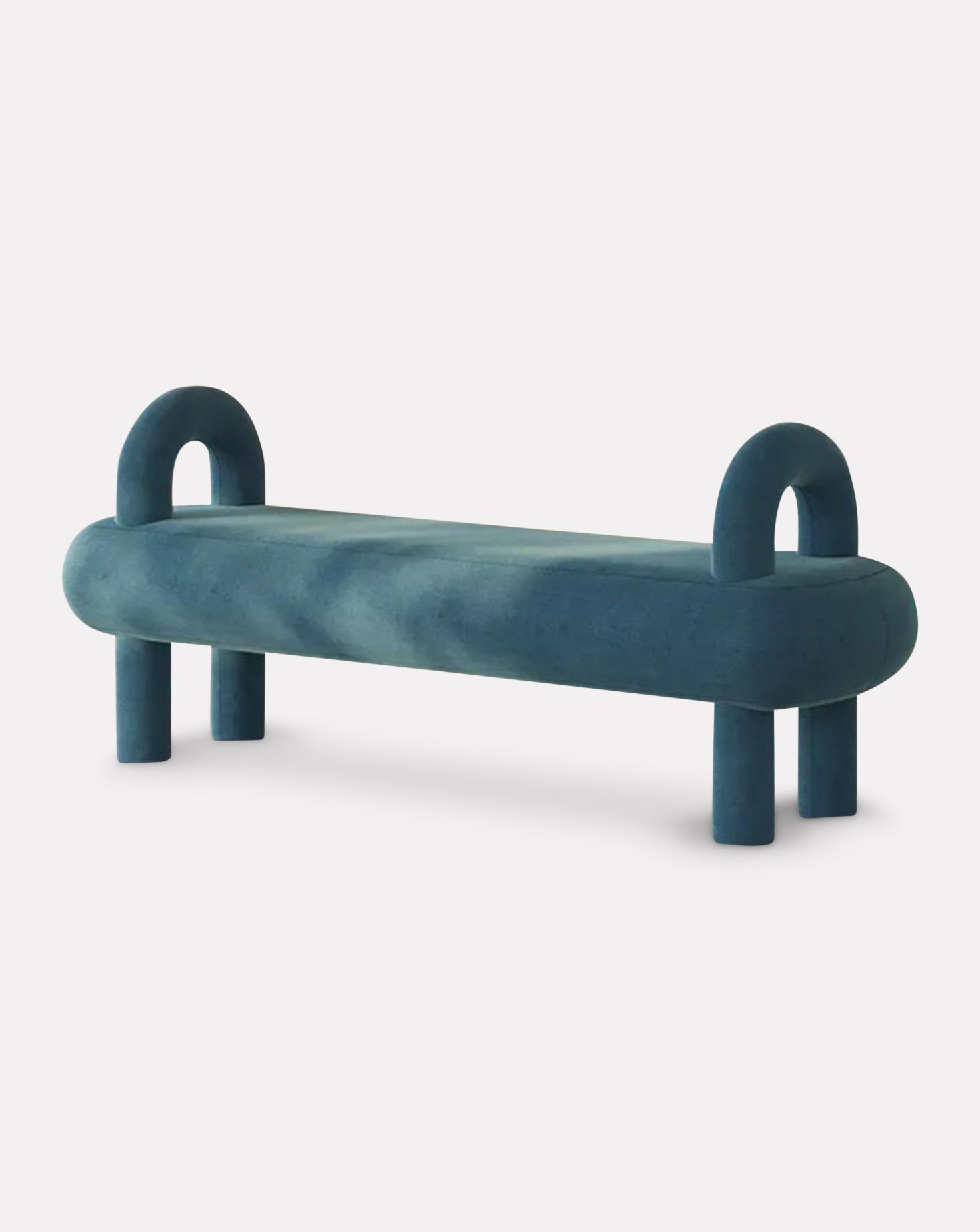 Fat Wood and Upholstered Bench