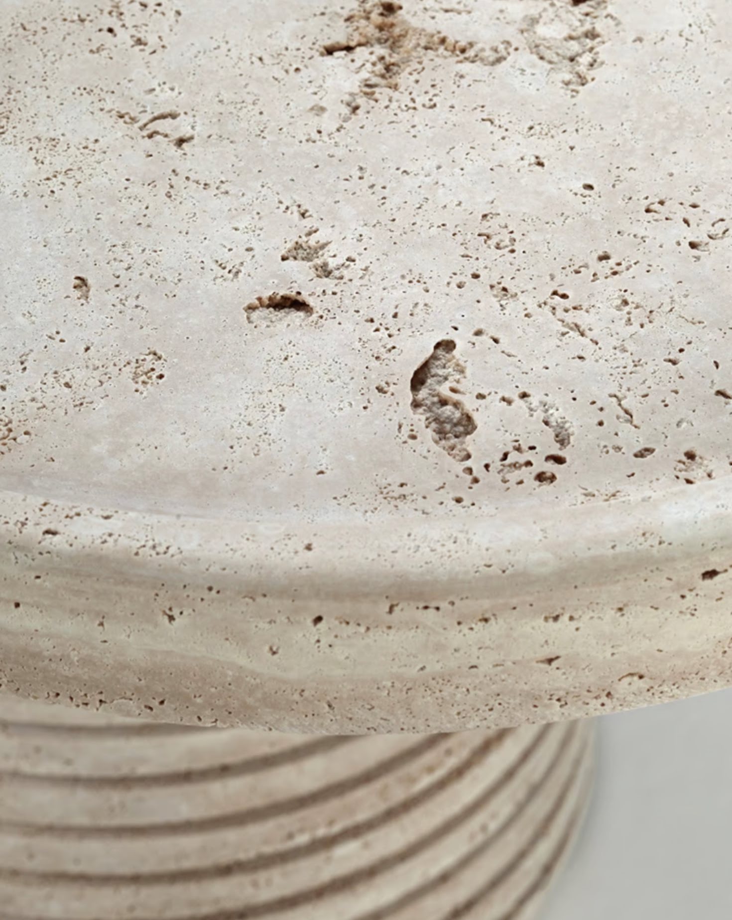 Poppy Travertine Dining Table