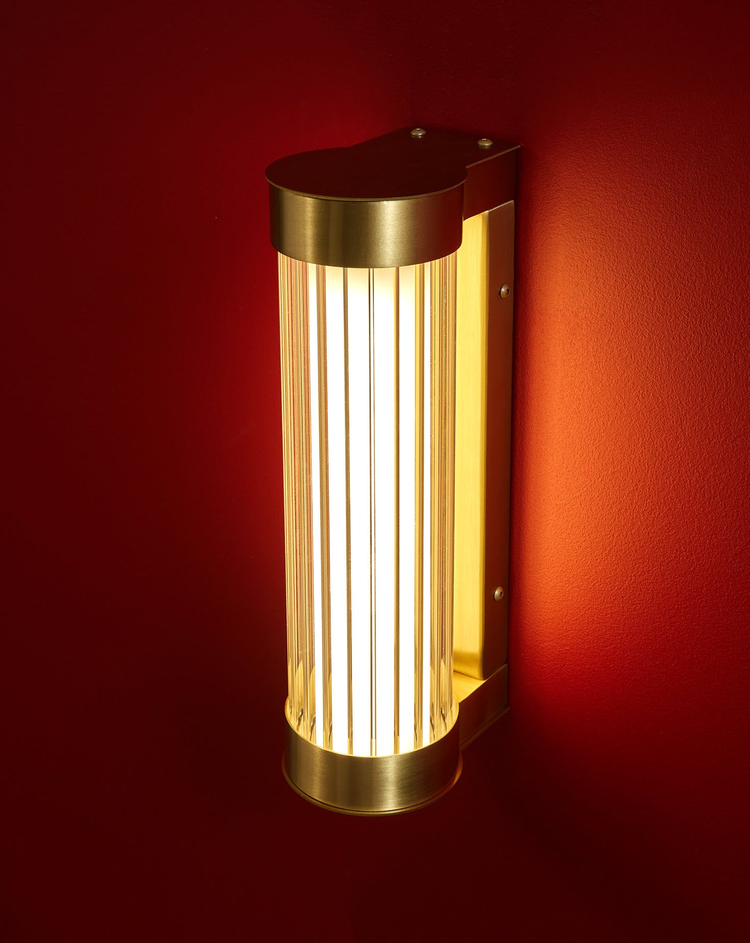 Clarity Brass Wall Light