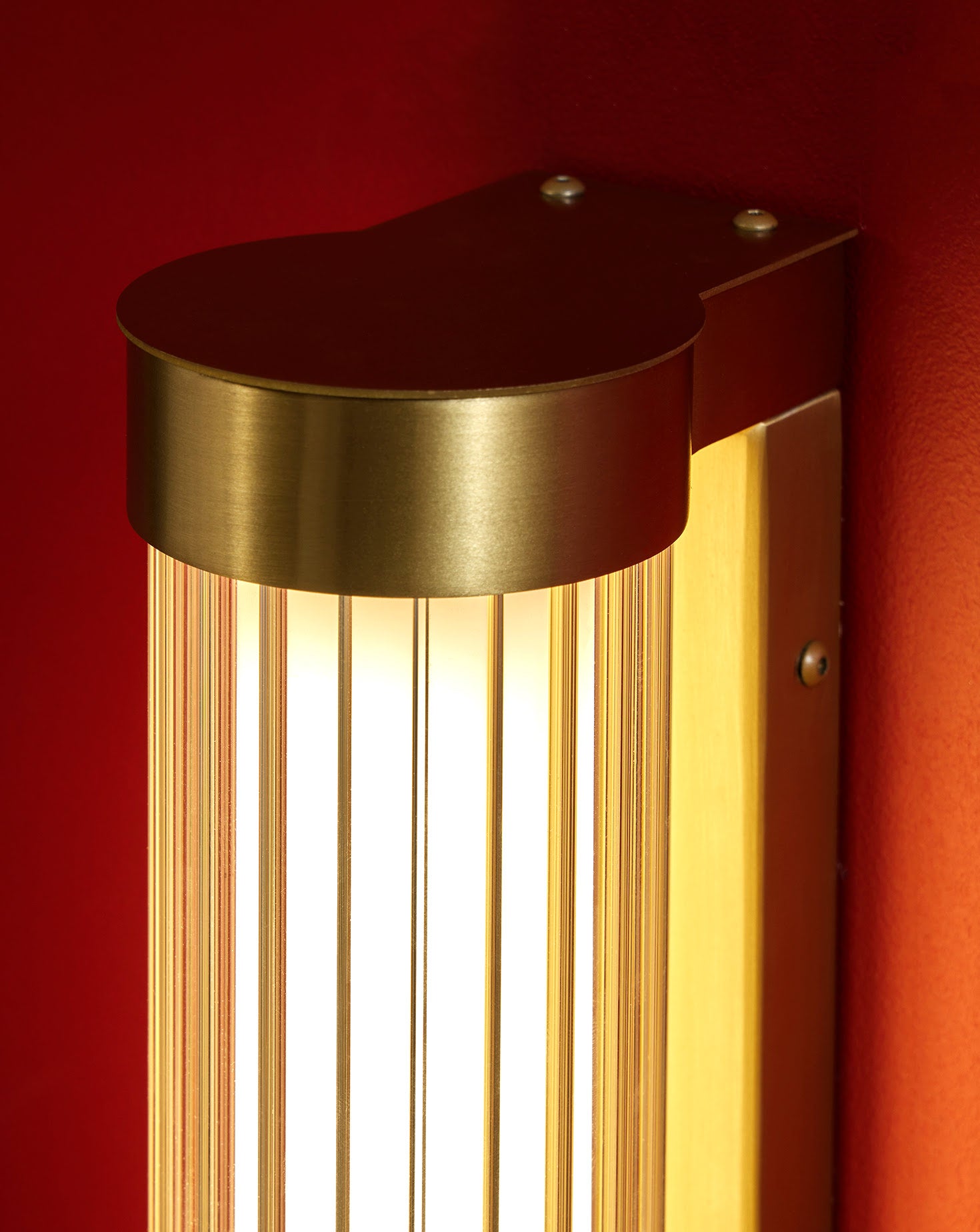 Clarity Brass Wall Light