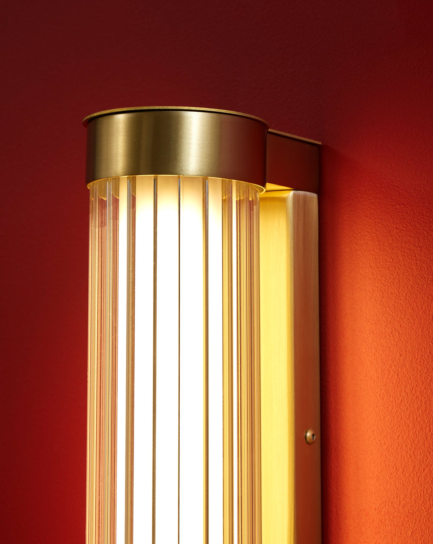 Clarity Brass Wall Light