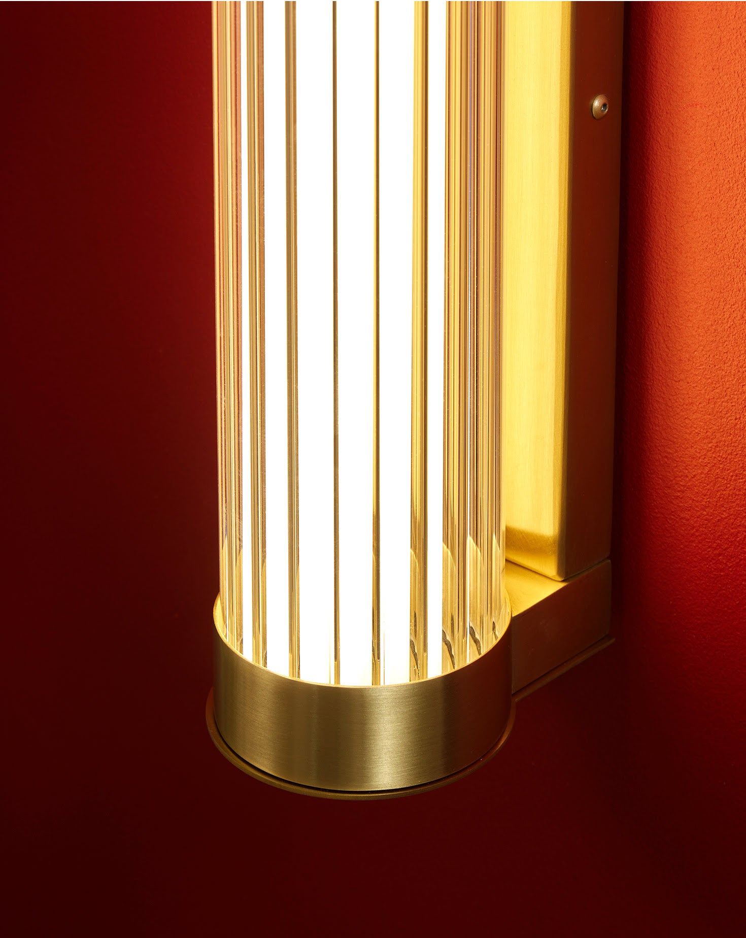 Clarity Brass Wall Light