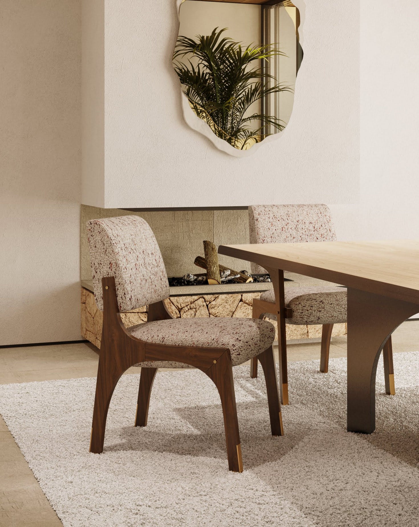 Arches II Walnut Dining Chair