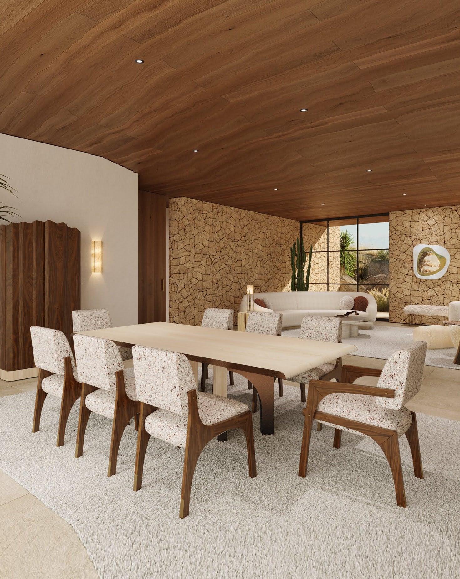 Arches II Walnut Dining Chair