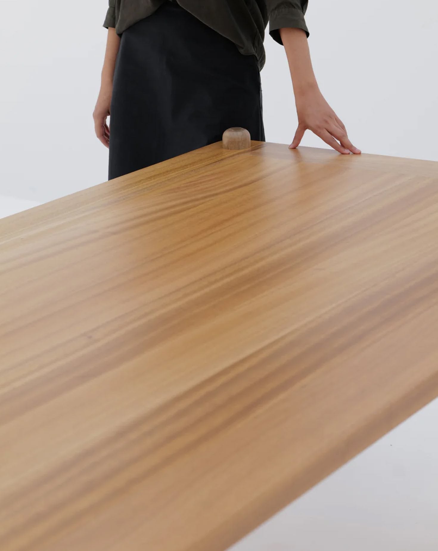Article 9 Button Rectangle Dining Table