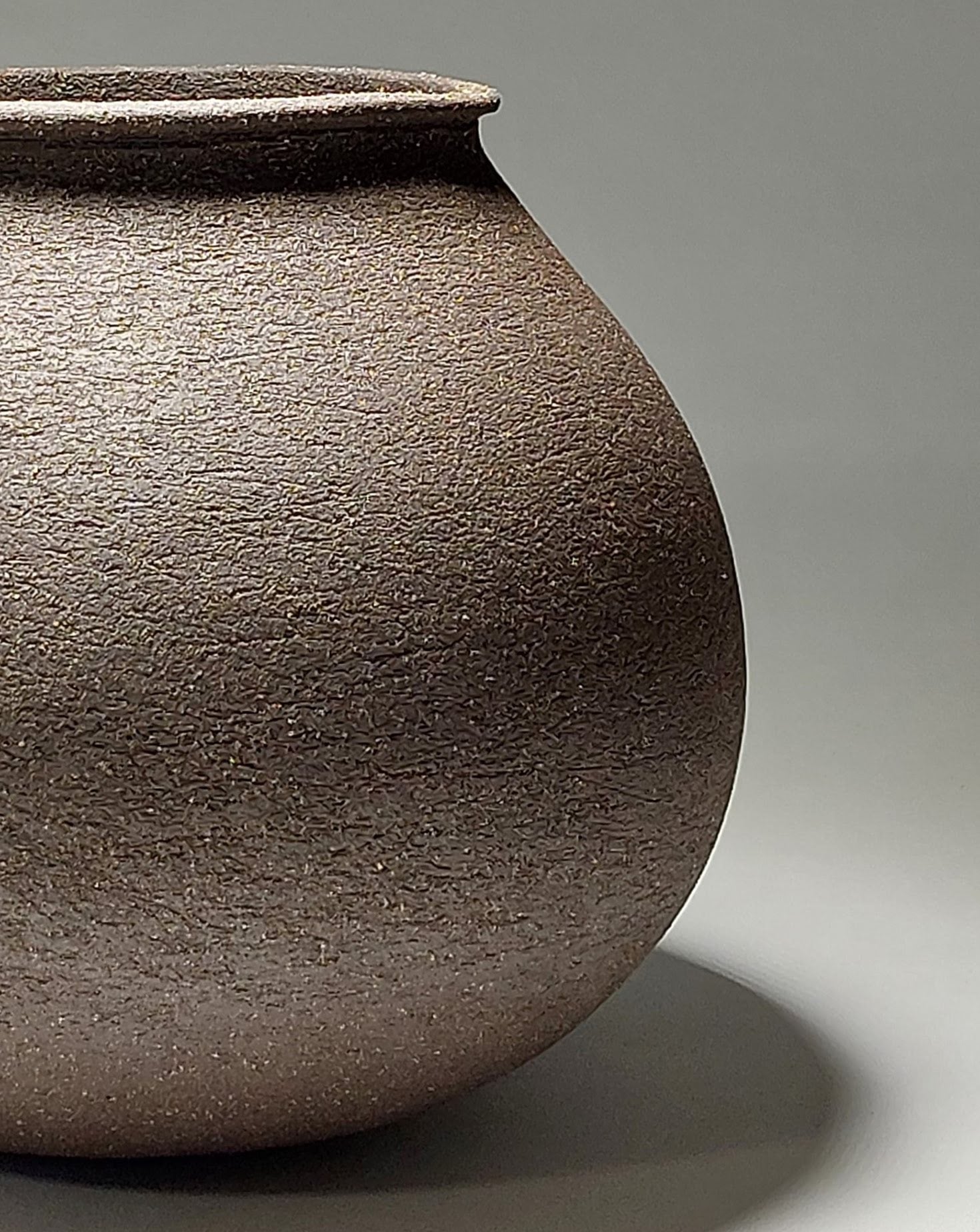Contemporary Black Form Ceramic Vessel