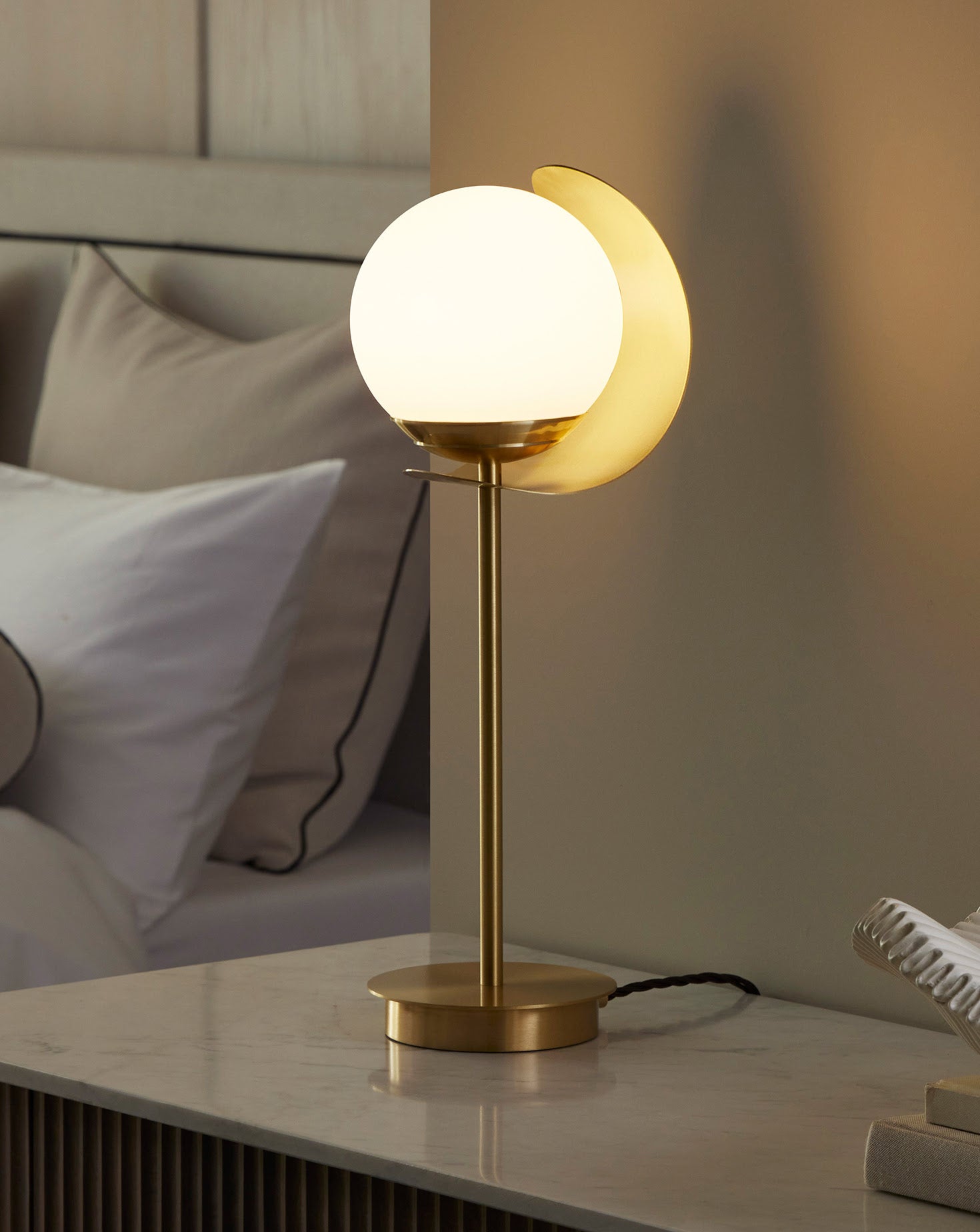 Callisto Opal Glass Table Lamp