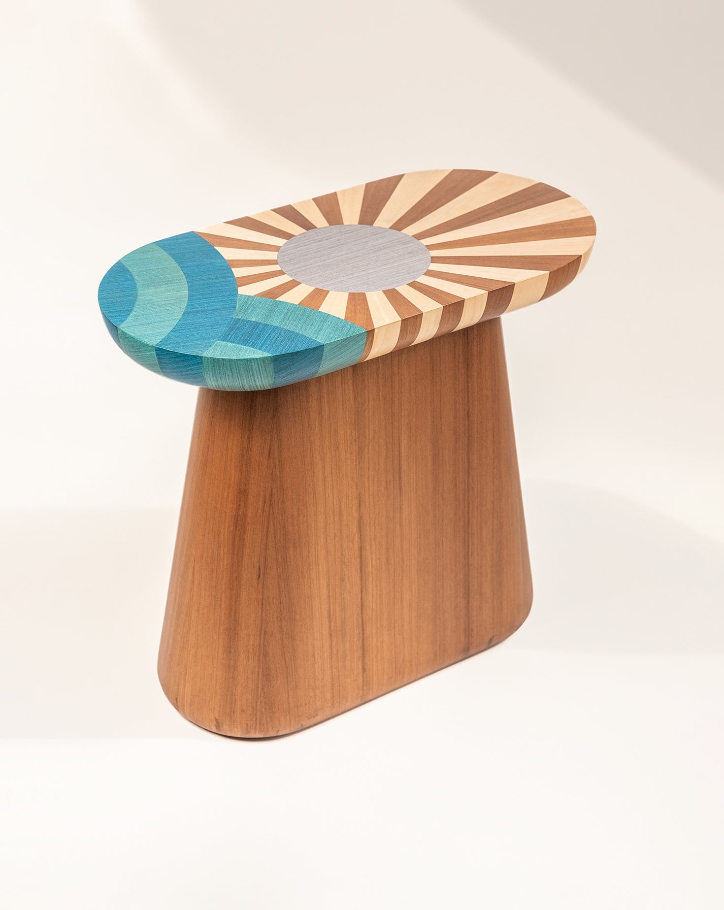 Chams Sunrise Walnut Side Table