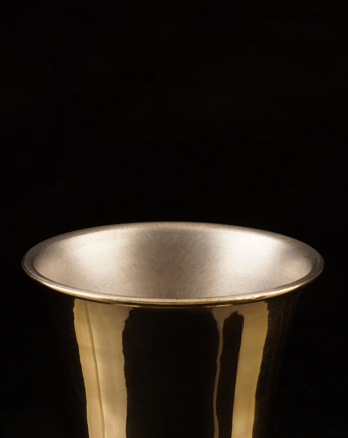 Crescent Brass Tumbler Set of 2