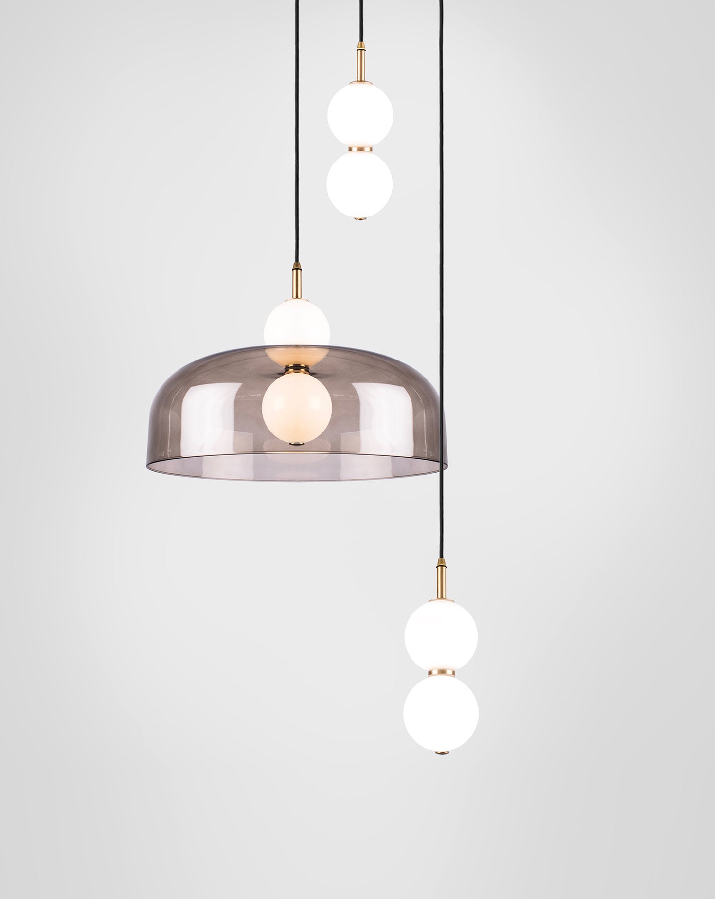 Echo Lamp and Shade Cluster Pendant