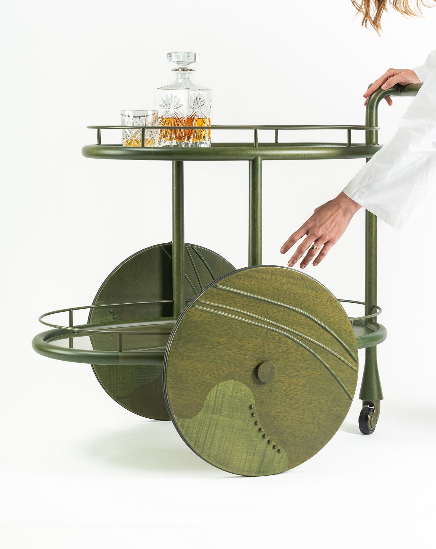 Enab Wood and Metal Trolley