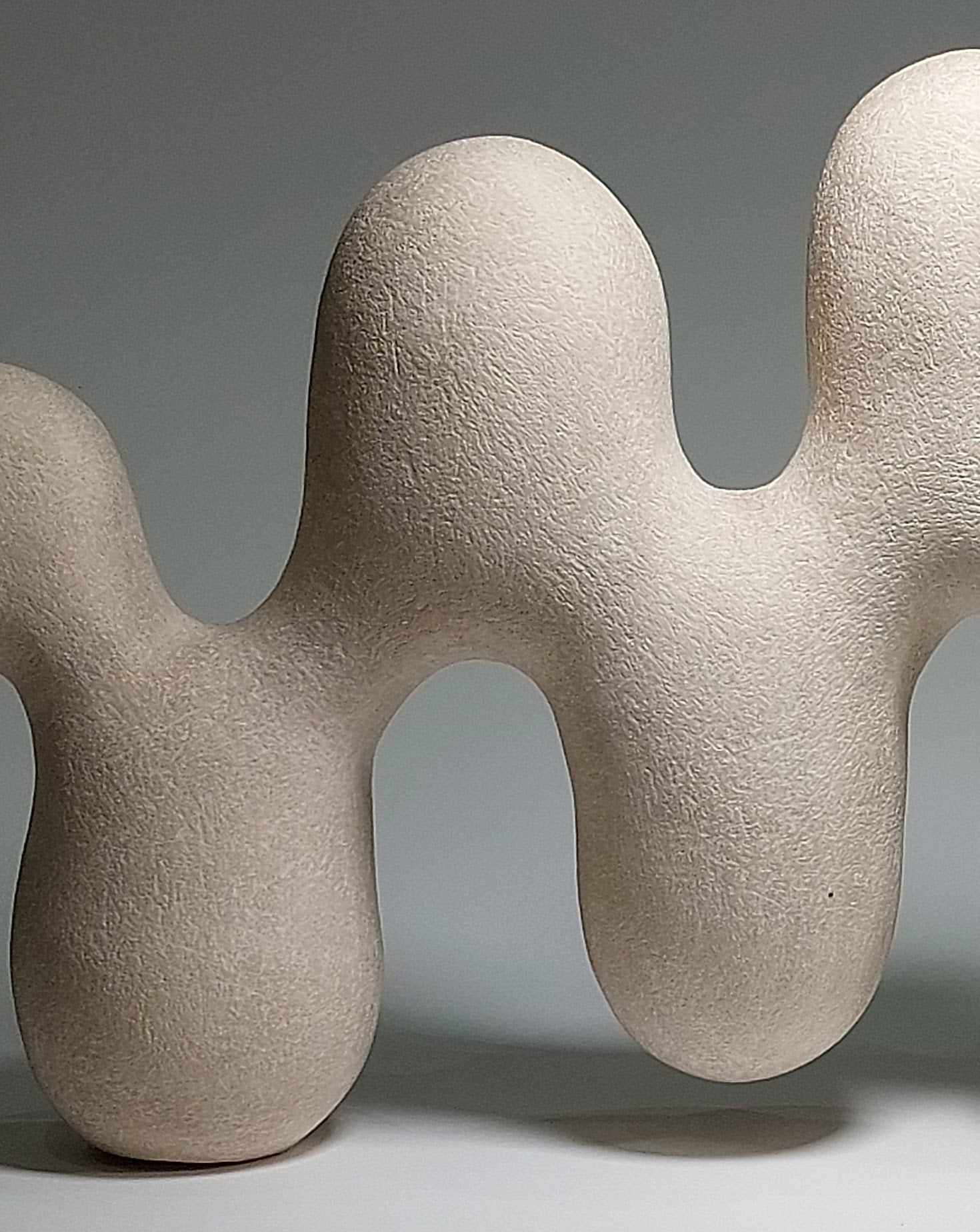Frequency White Ceramic Sculptural Vessel