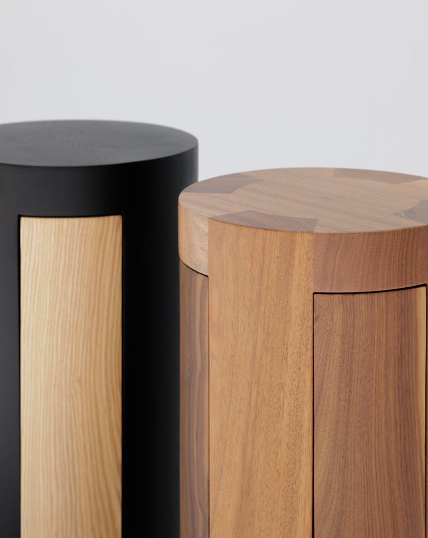 Gene Solid Wood Side Table Stool