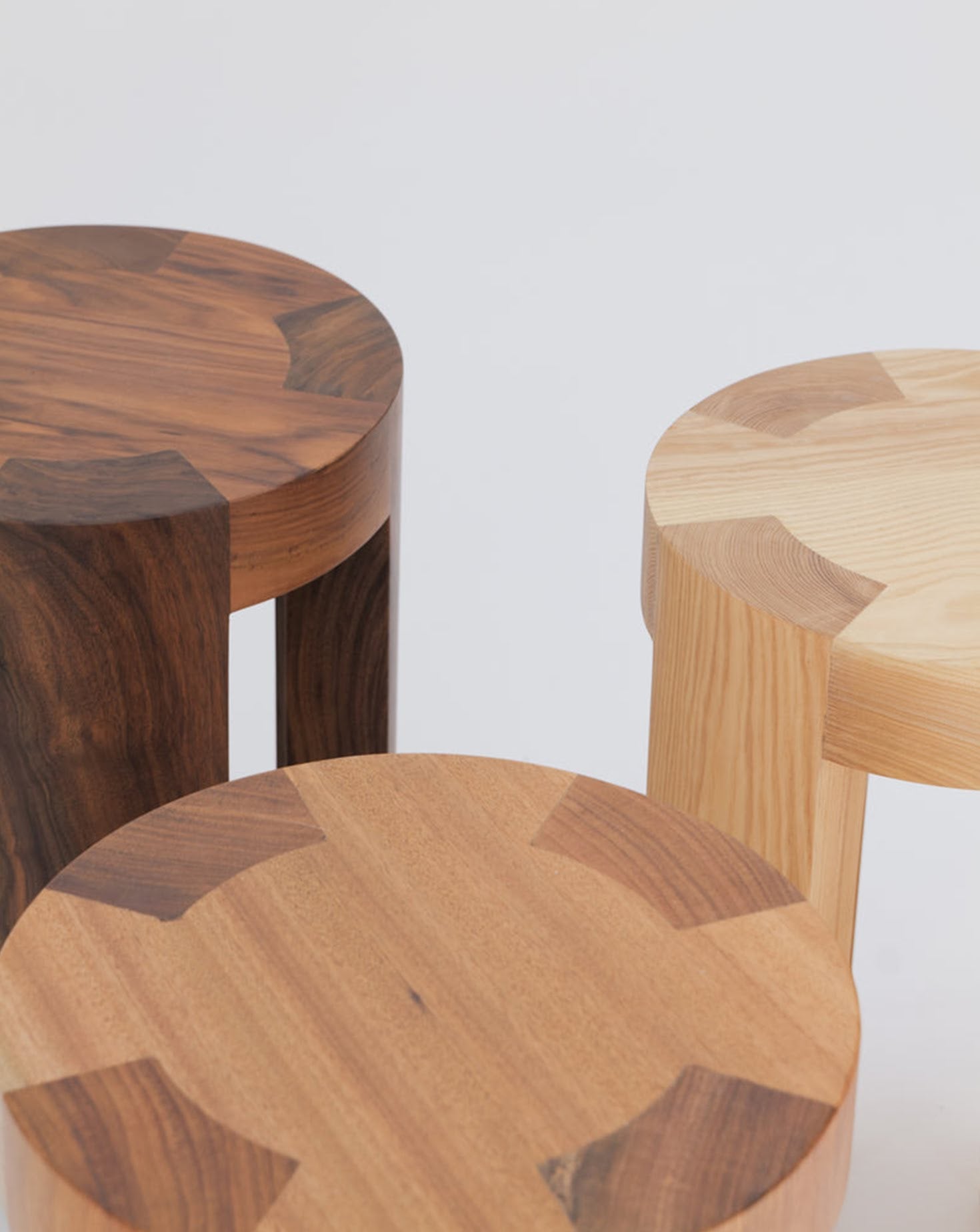 Gene Solid Wood Side Table Stool