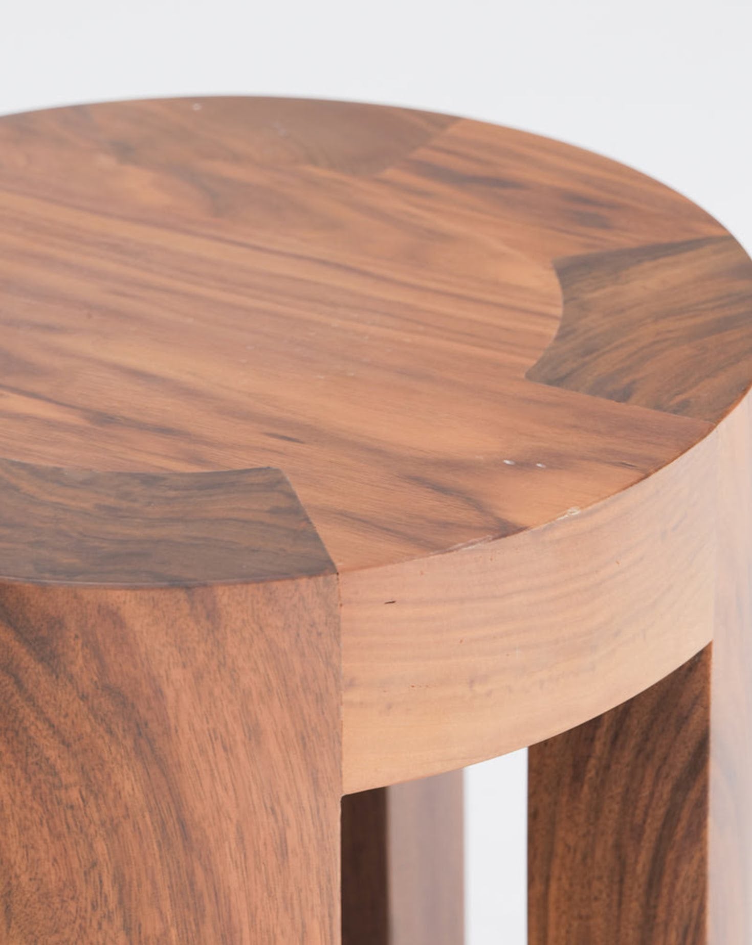 Gene Solid Wood Side Table Stool