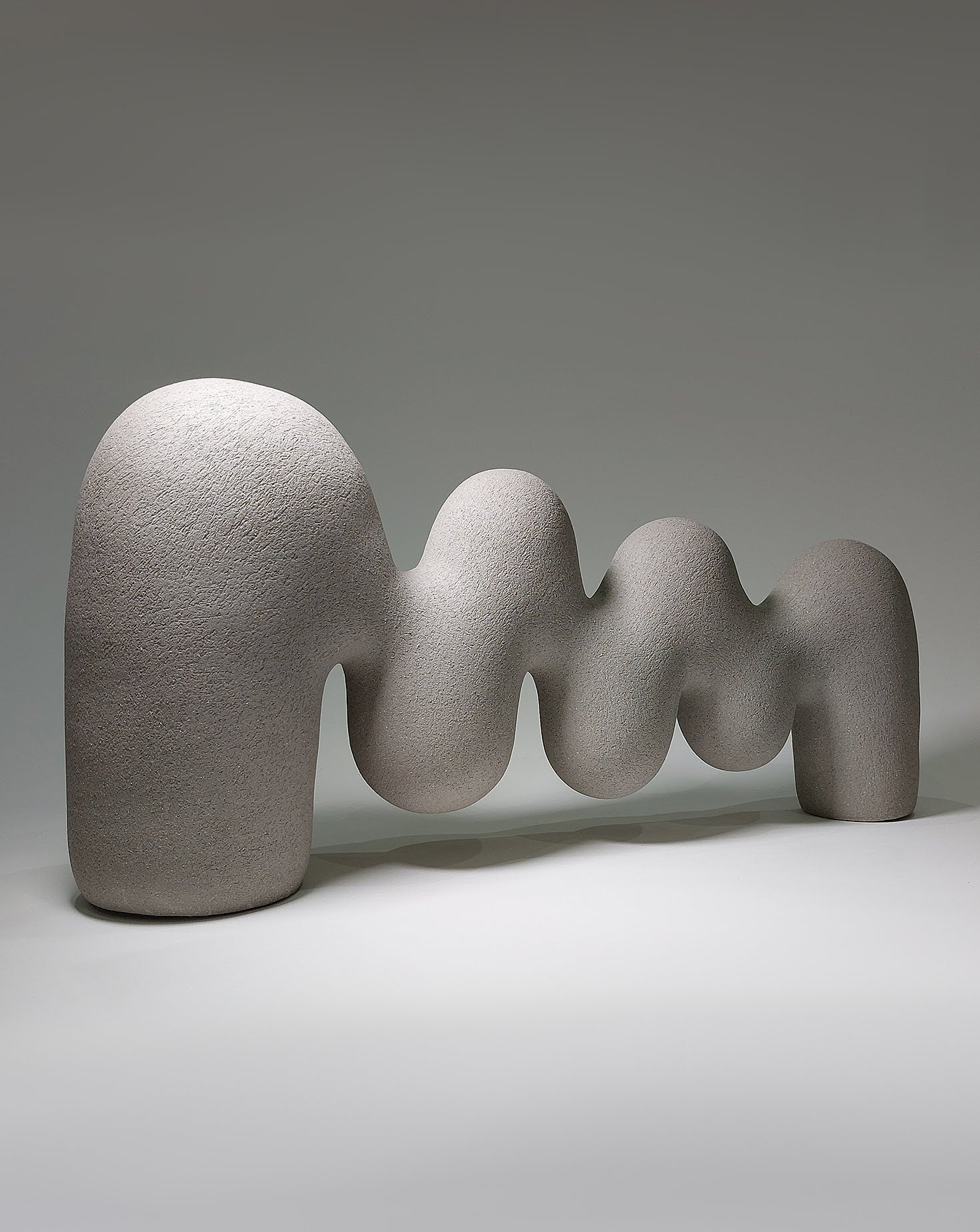 Grey Abstract 154 Ceramic Sculpture