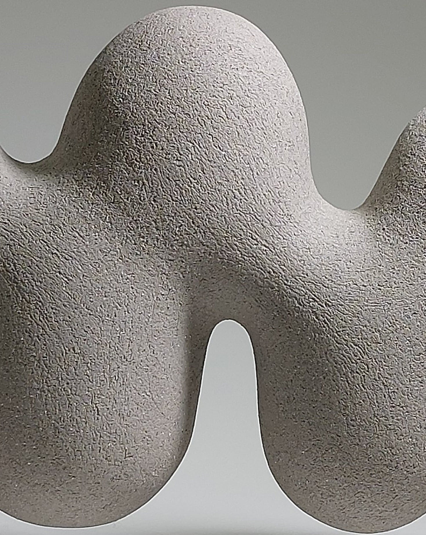 Grey Abstract 154 Ceramic Sculpture