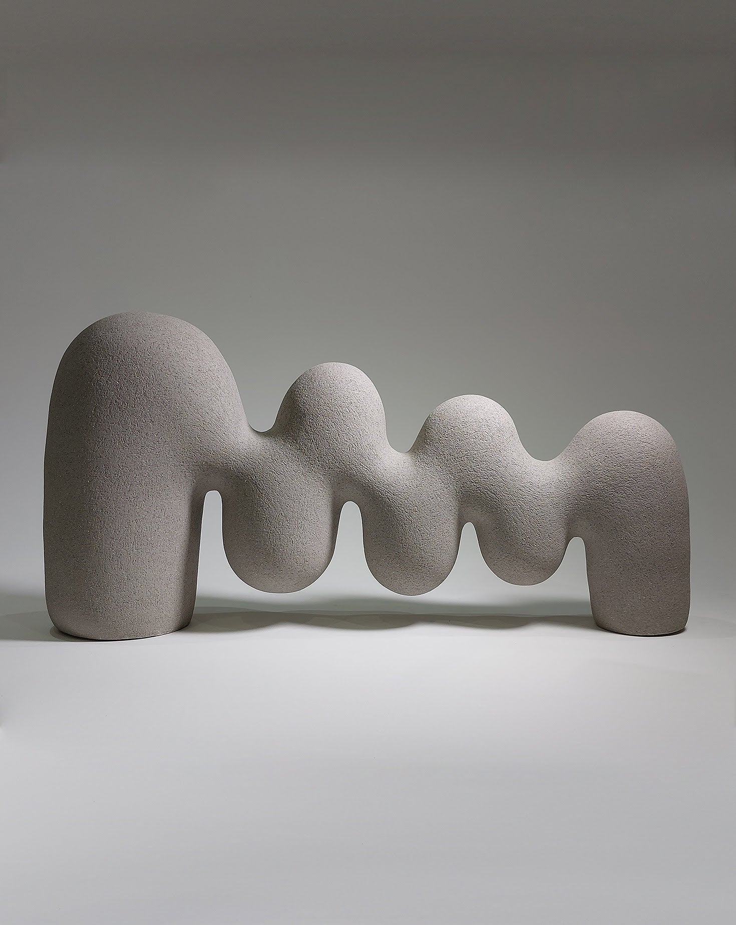 Grey Abstract 154 Ceramic Sculpture