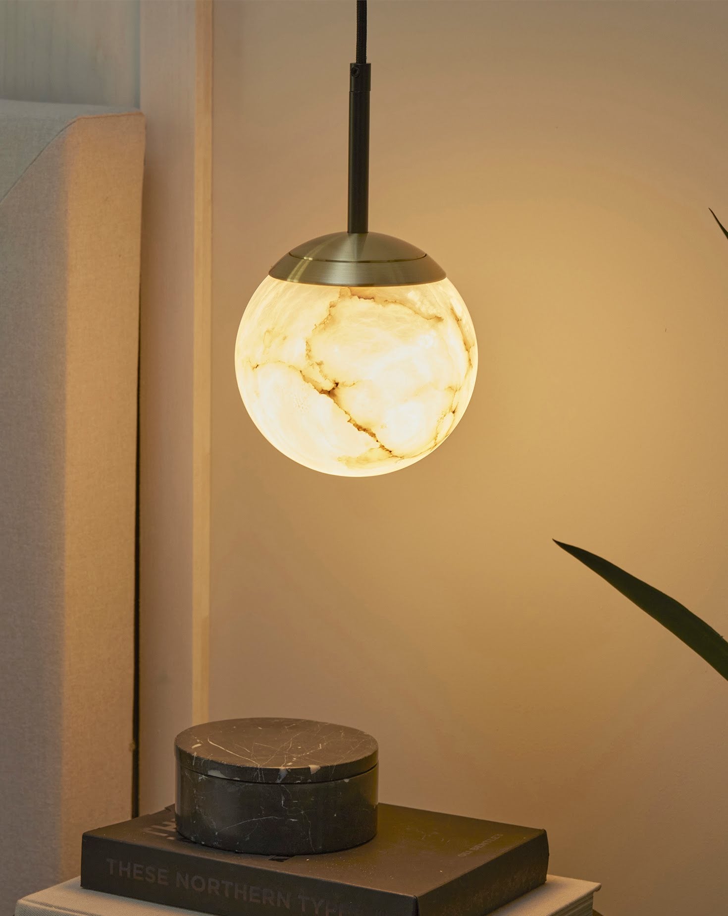 IO Single Brass Pendant Small