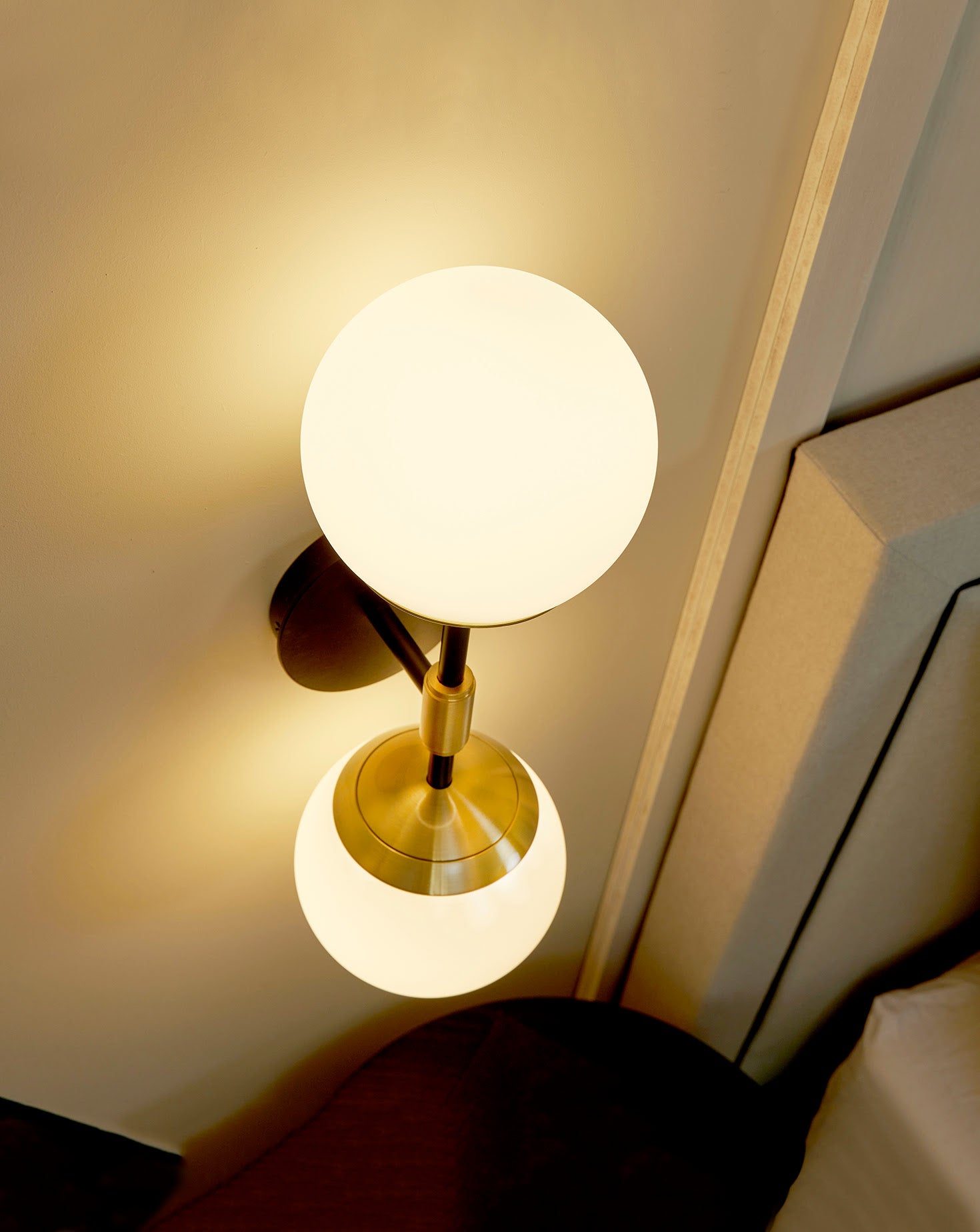 IO Twin Dual-Globed Wall Light