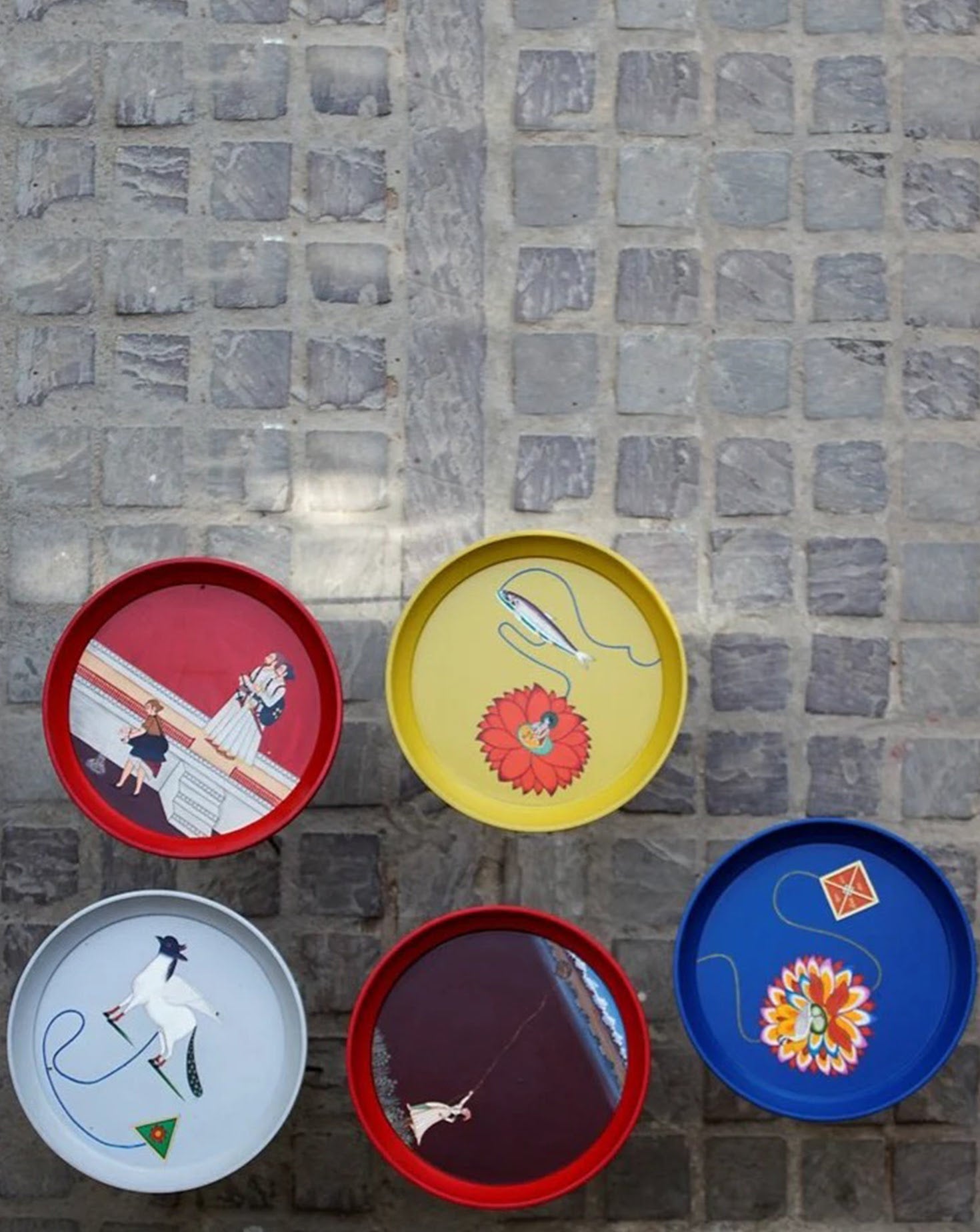 Kalam - The Fish, The Scholar and The Lotus Side Table