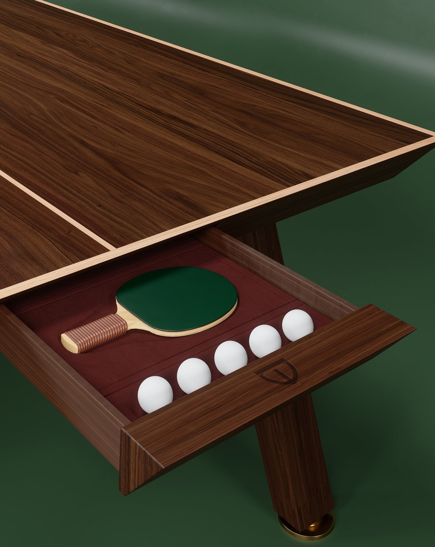 Keppel Ping Pong Walnut Table