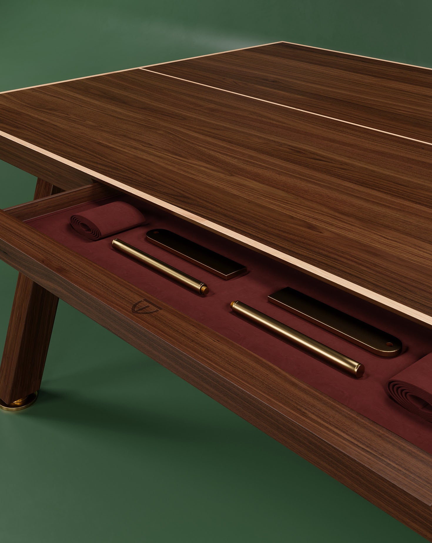 Keppel Ping Pong Walnut Table