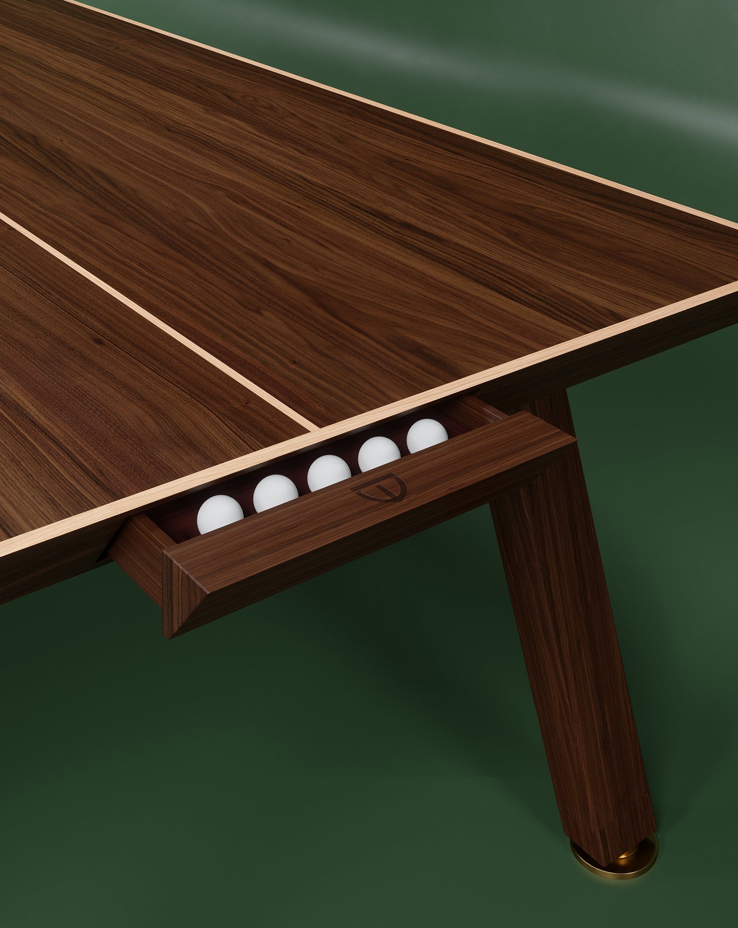 Keppel Ping Pong Walnut Table
