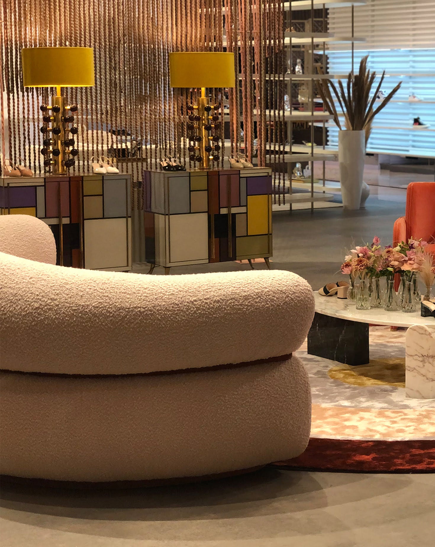 Malibu Beige Round Sofa