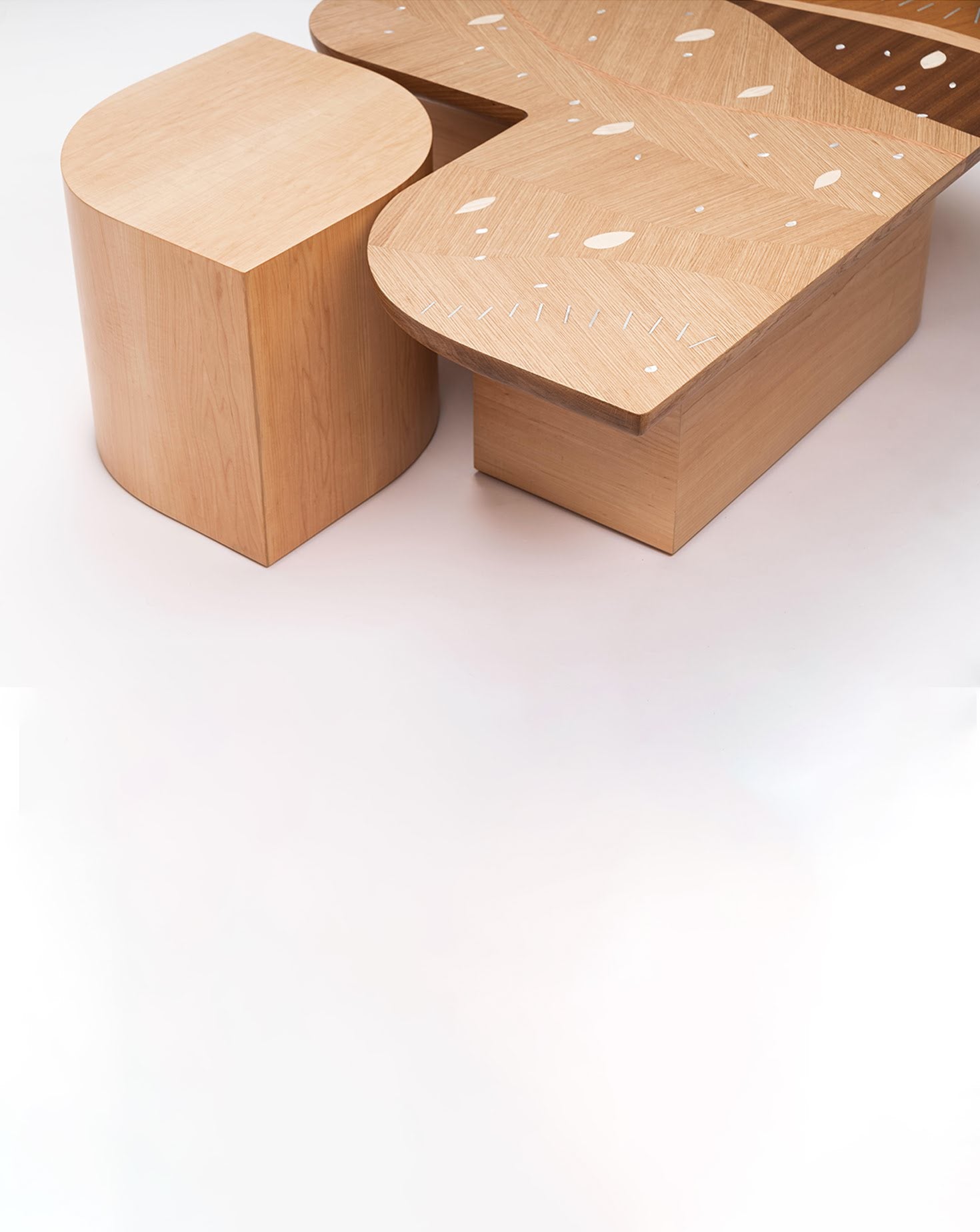 Matar Maple Wood Low Coffee Table
