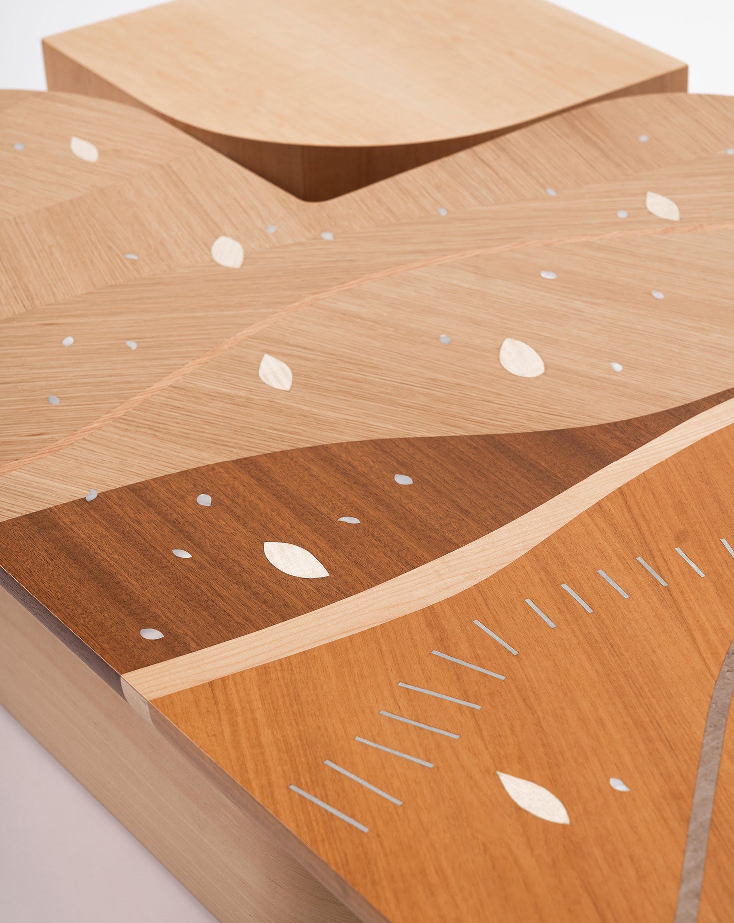 Matar Maple Wood Low Coffee Table