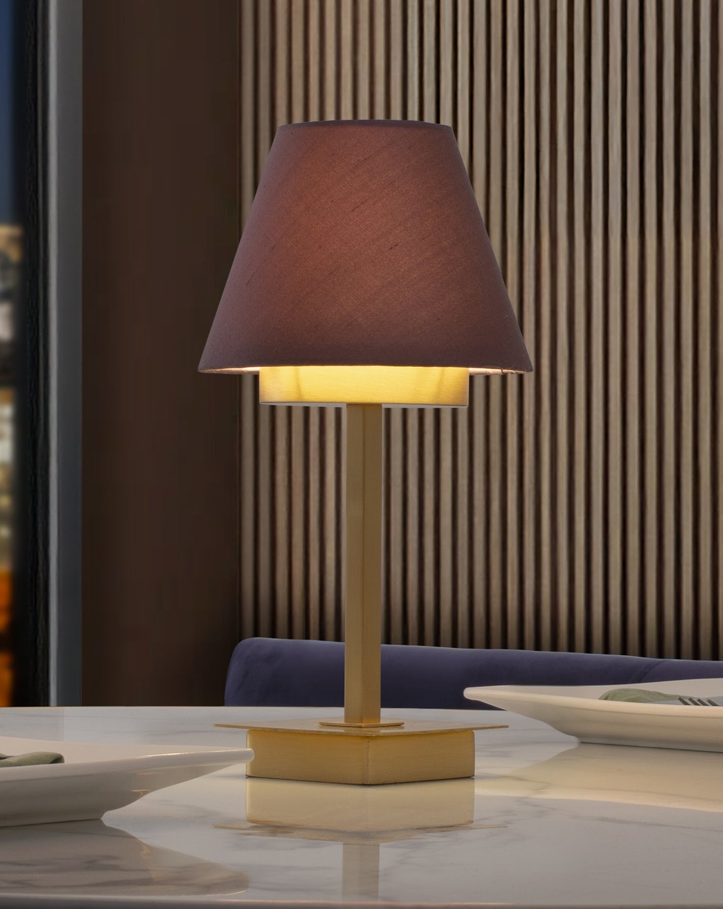 Oakmont Rechargeable Prune Table Lamp