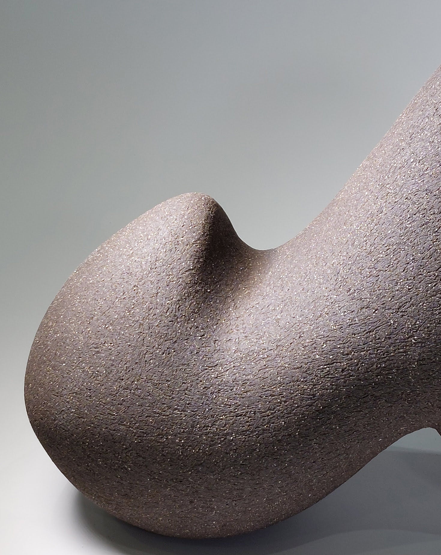 Pulse Black Ceramic Sculpture