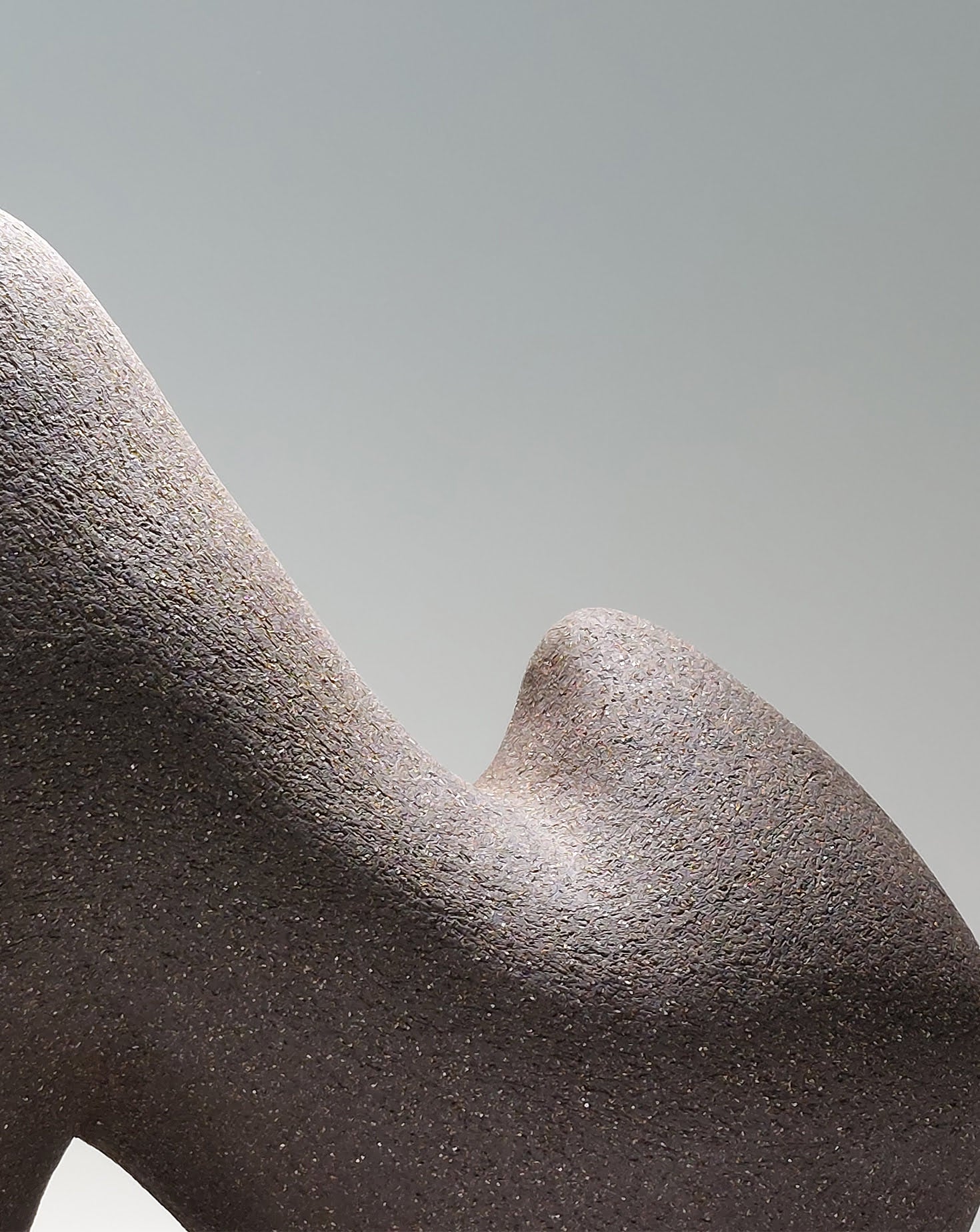 Pulse Black Ceramic Sculpture