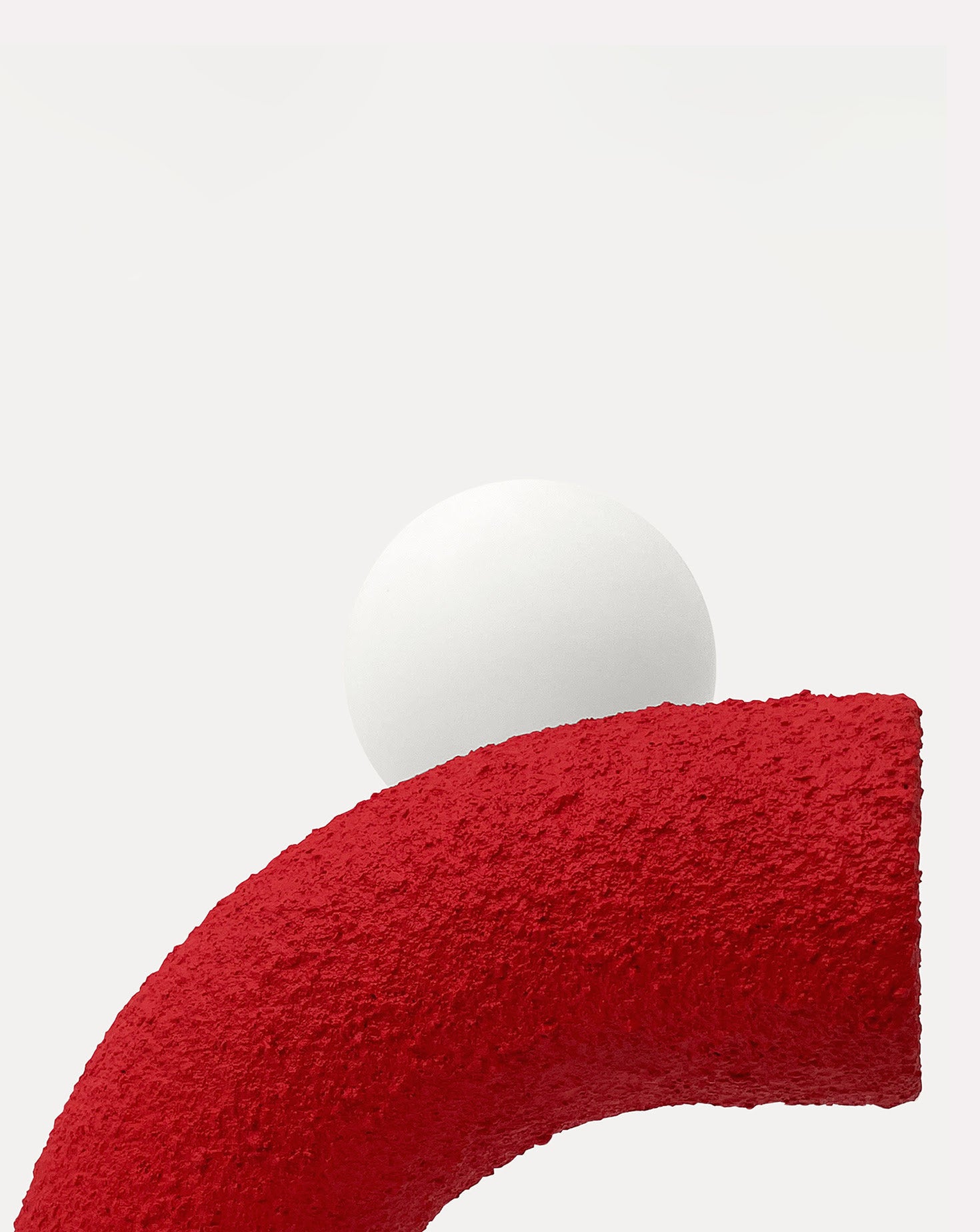 Punto e Virgola Red Dimmable Table Lamp