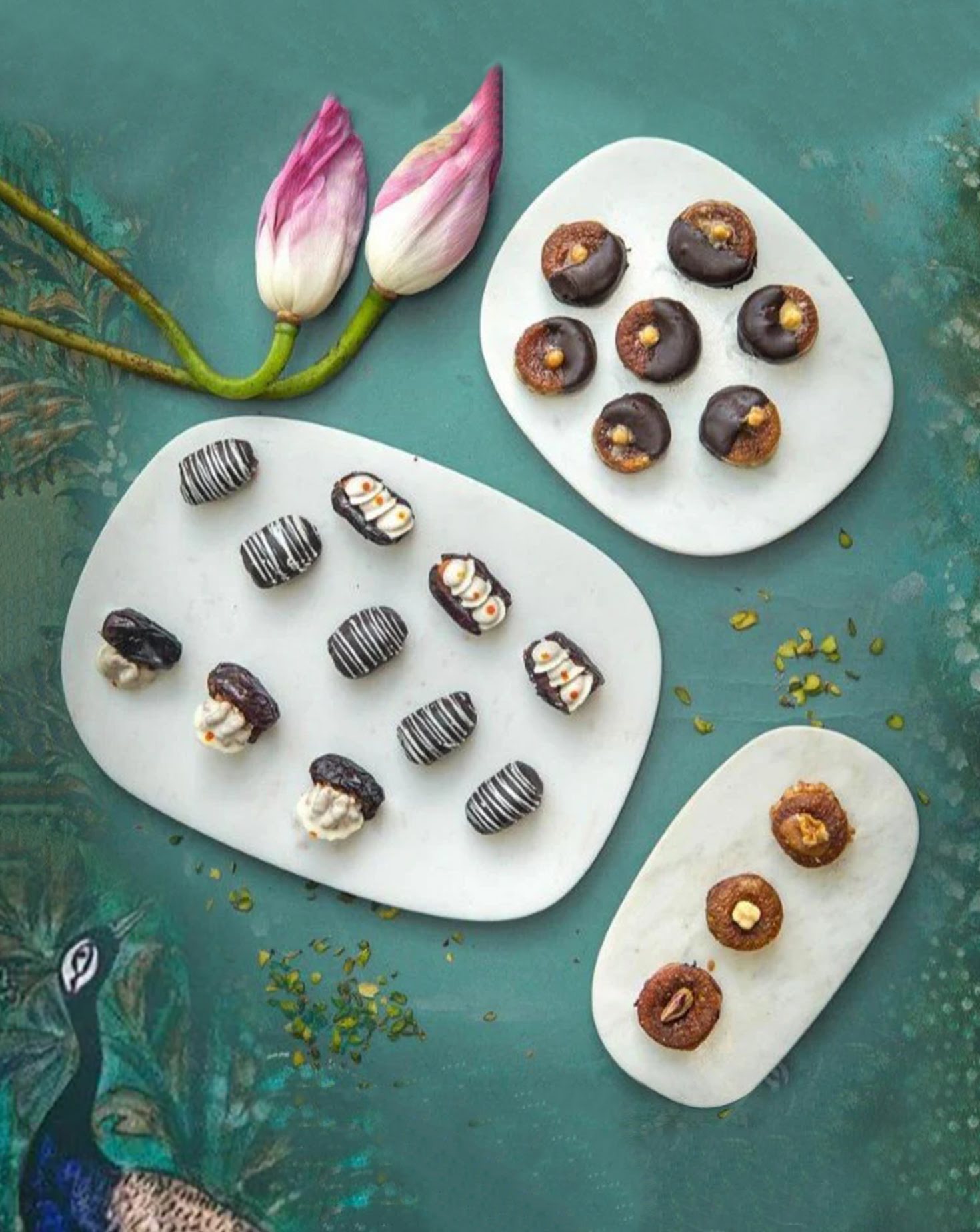 Reva Platter Marble White Sets of 3