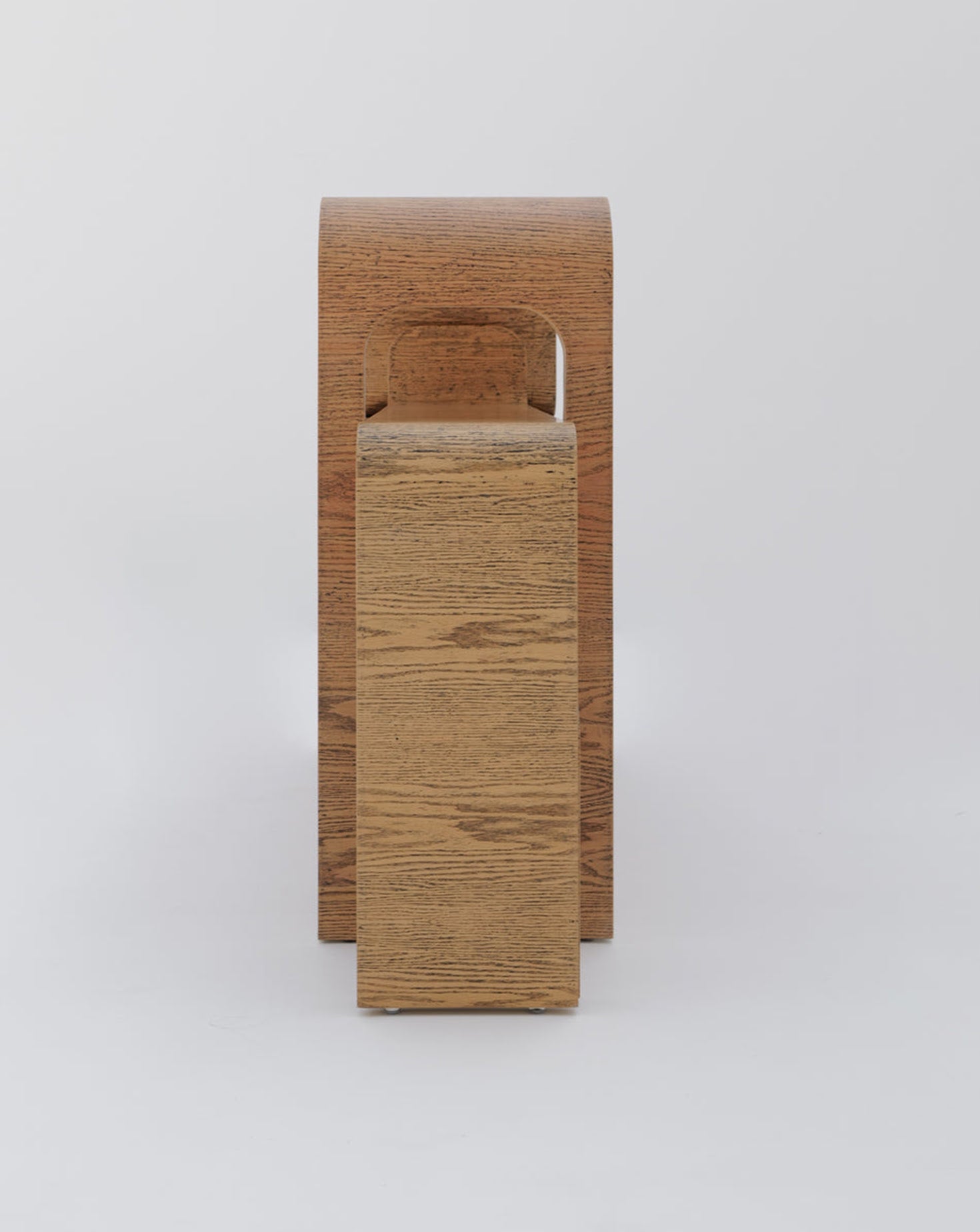 Shelly Oak Wood Console