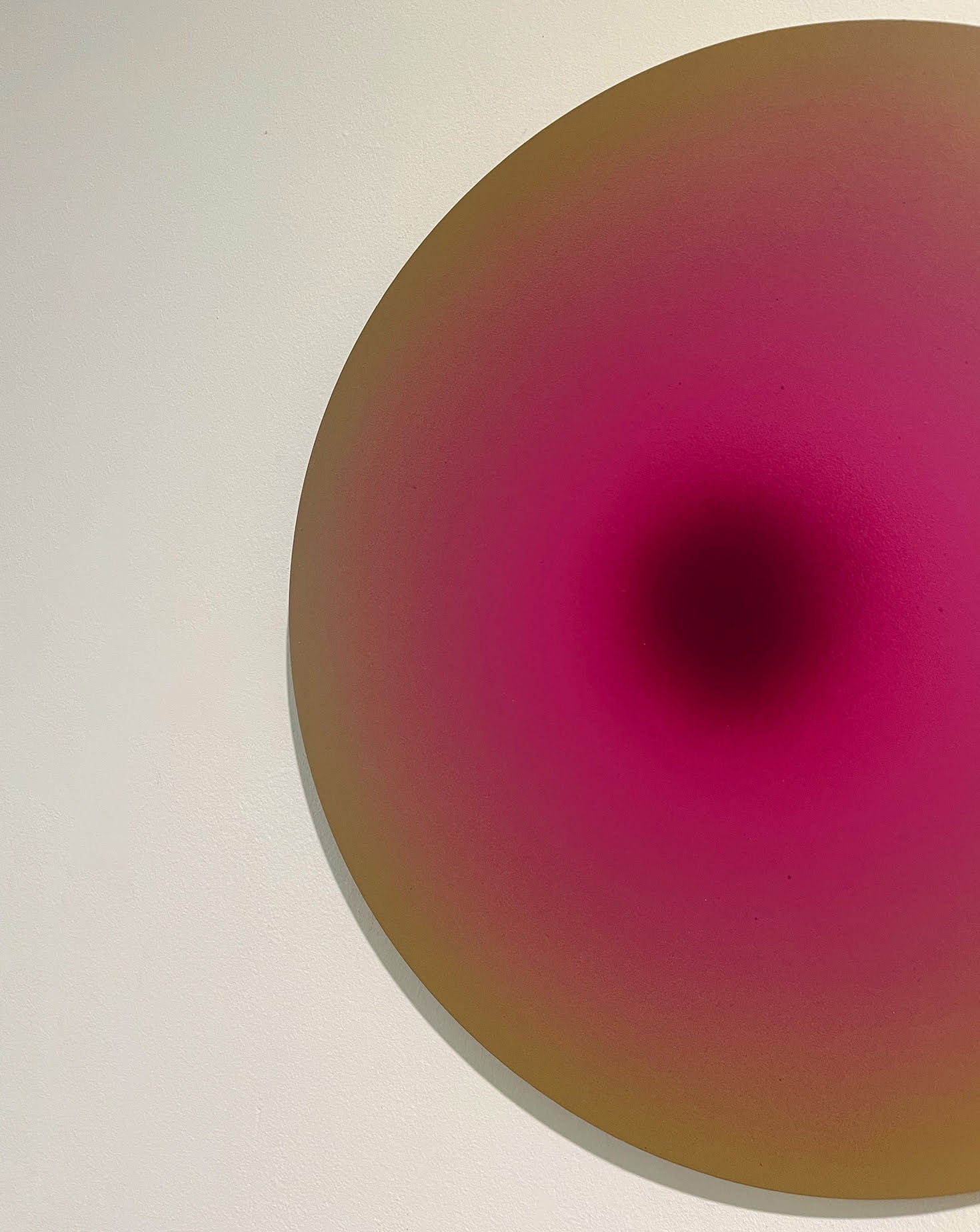 Soft Dot Olive Acrylic Paint Wall Art