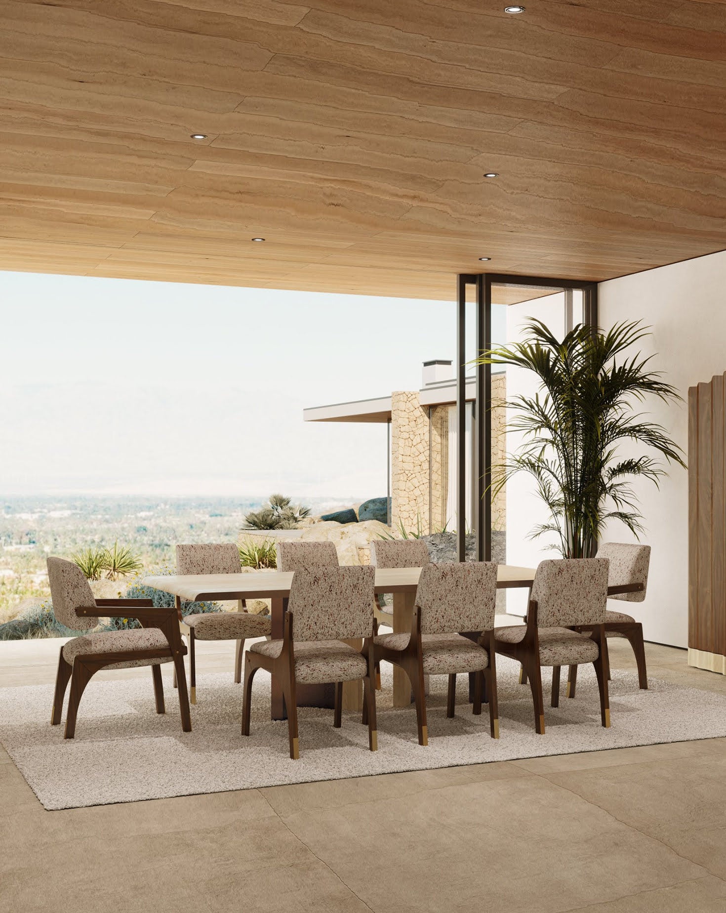 Utopia Sycamore Wood Dining Table