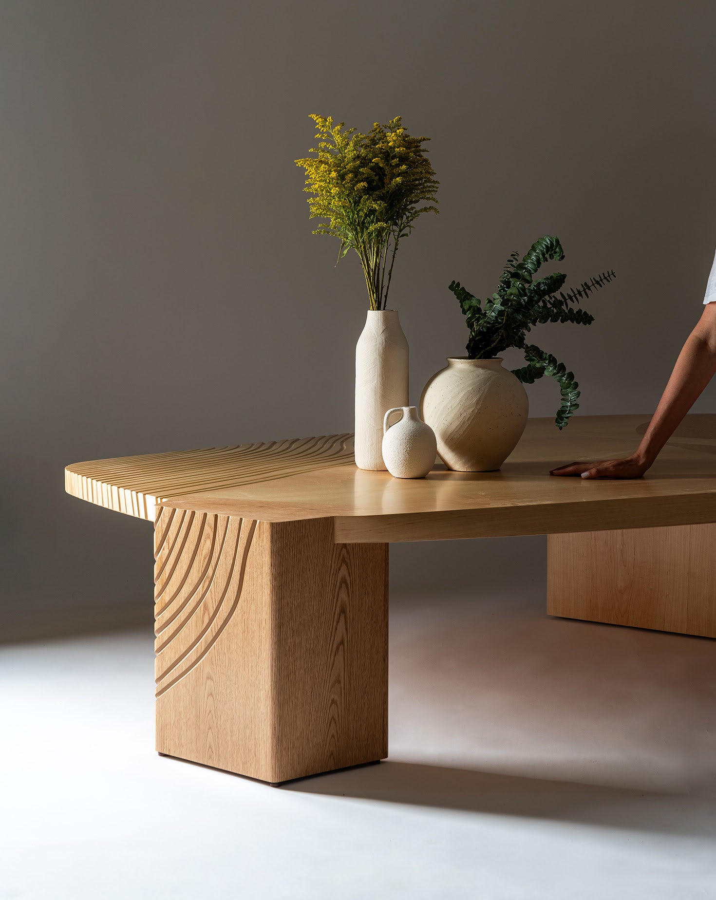 Walima Natural Maple Wood Low Coffee Table