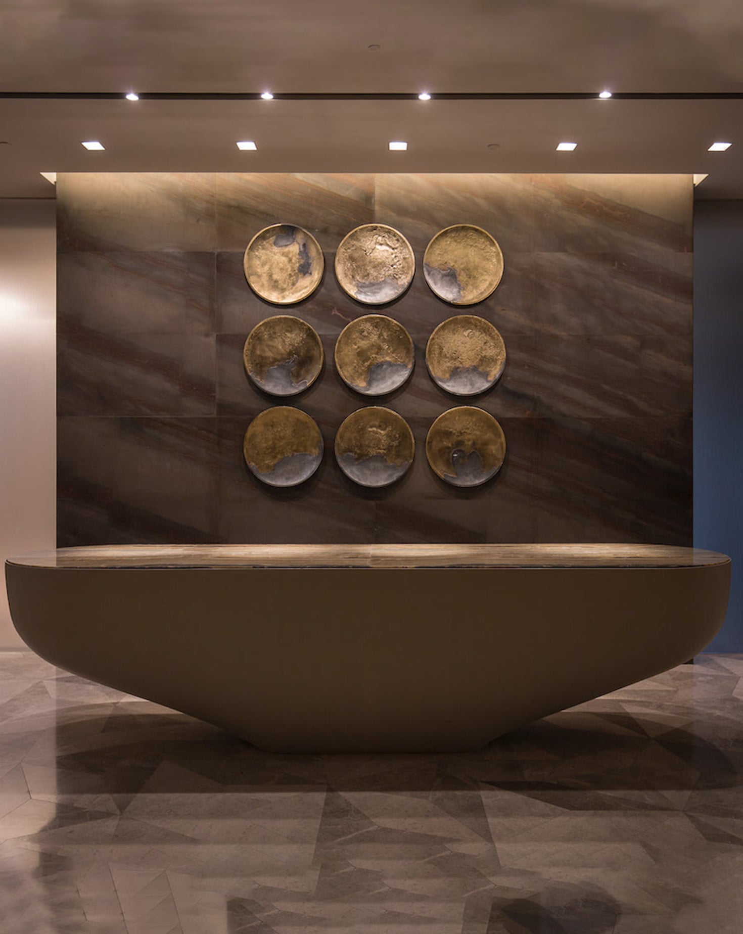 Wall Casting XL Disk Accent Bowl