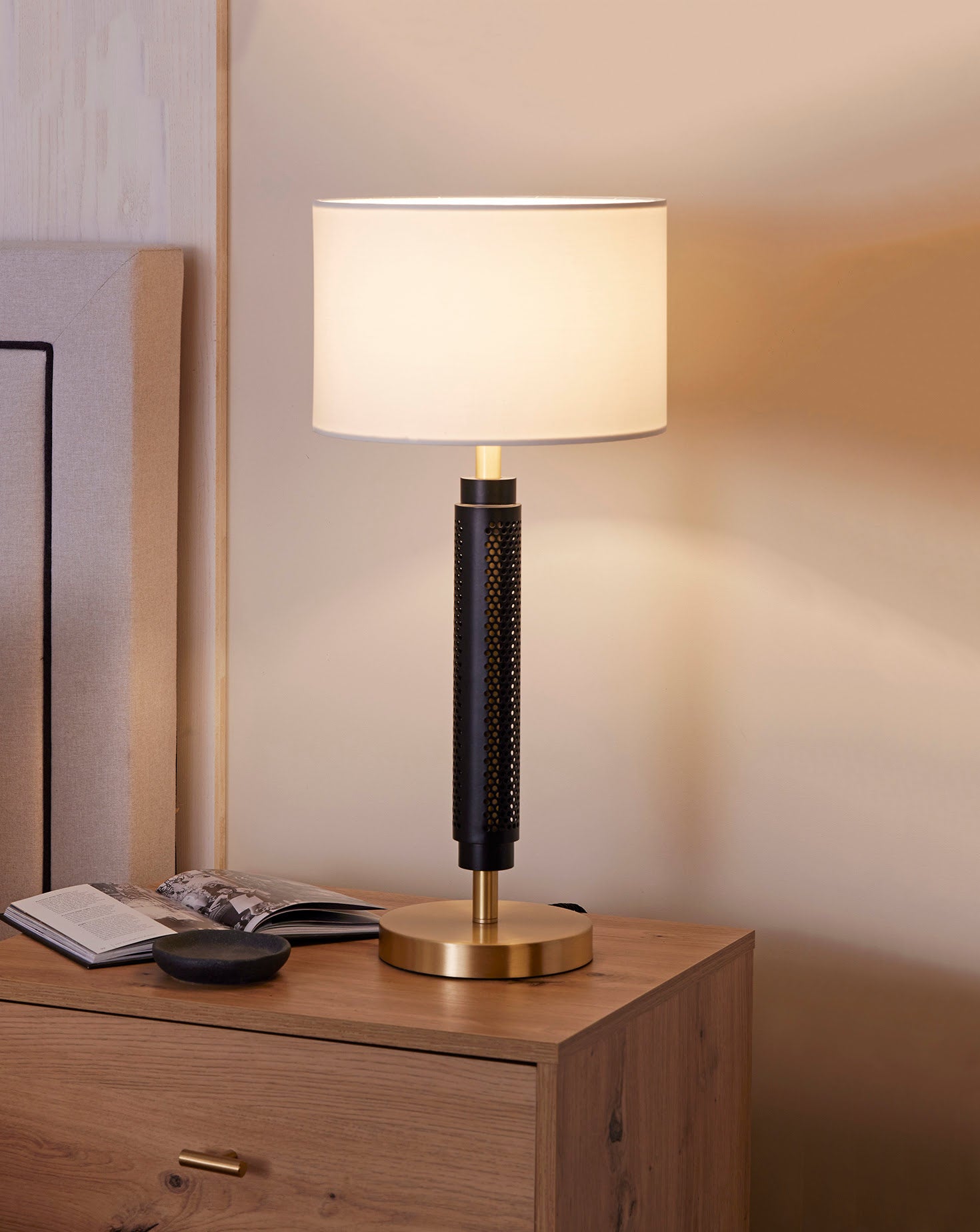 Walton Table Lamp Ivory Shade